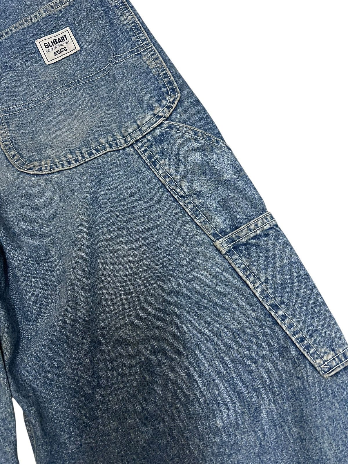 Japanese Brand Vintage Japanese Brand GL Heart Carpentar Mud Wash Jean Size US 31 - 13 Thumbnail