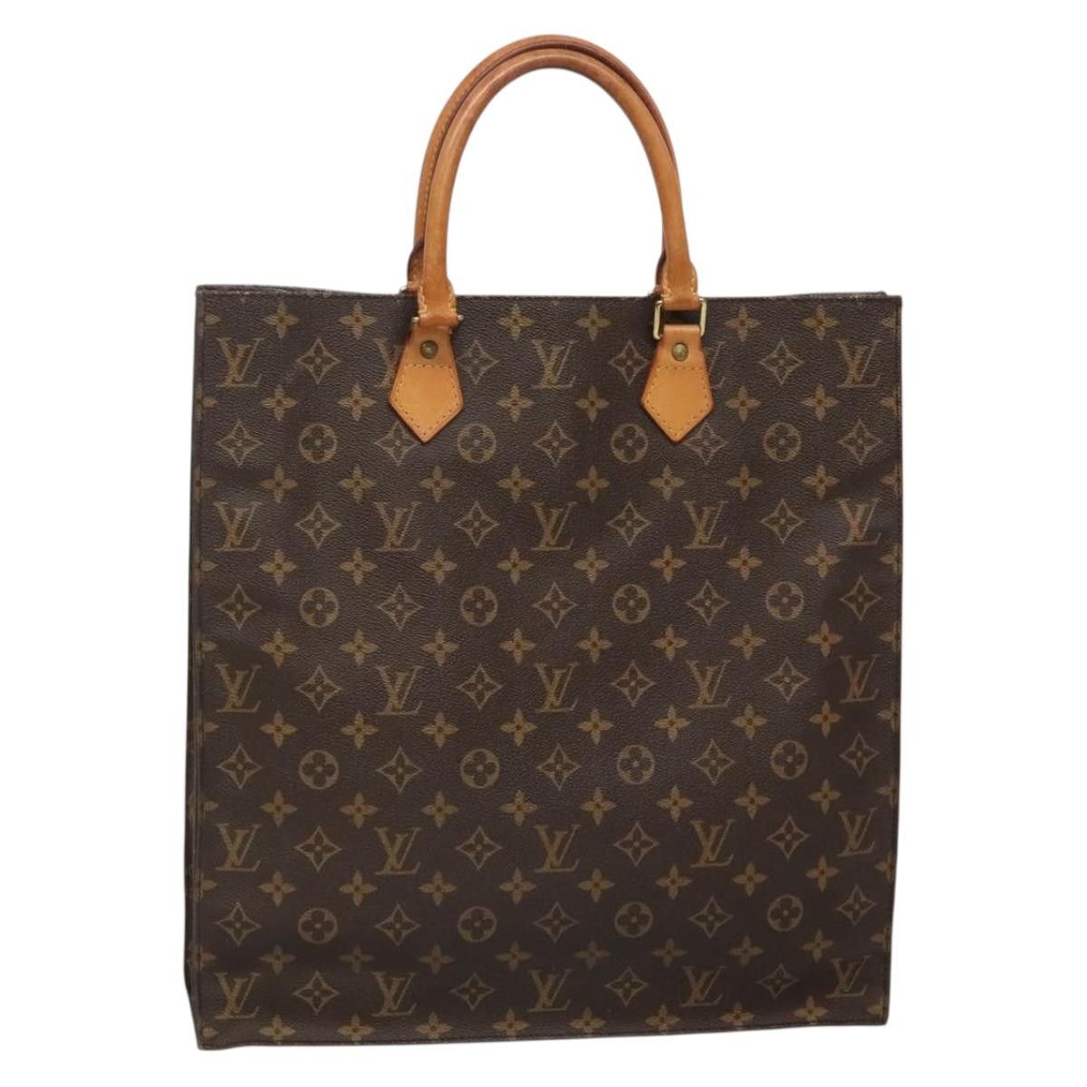 Louis Vuitton LOUIS VUITTON Monogram Sac Plat Hand Bag M51140 Size ONE SIZE - 1 Thumbnail