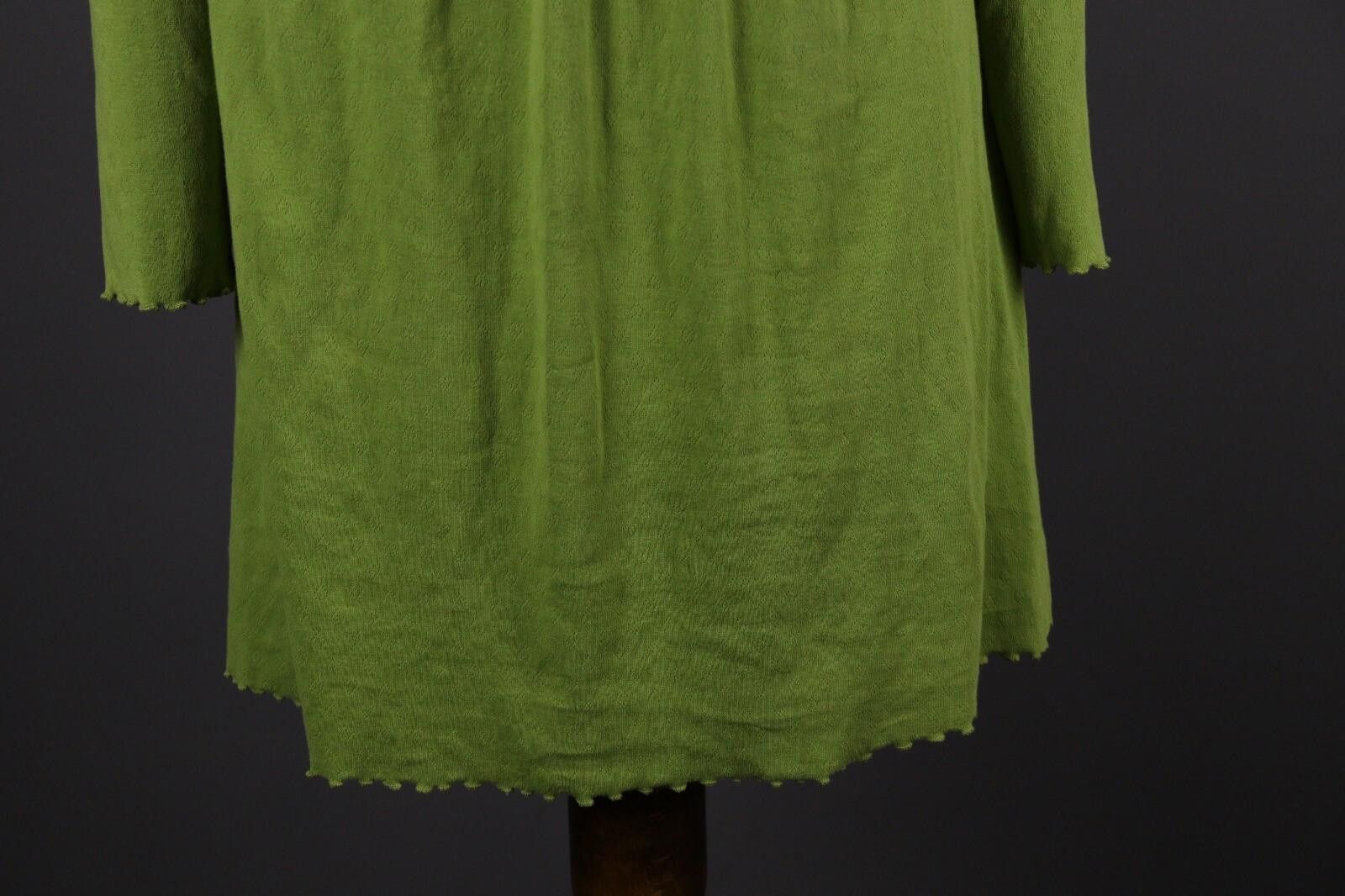Designer Deerberg Green Long Sleeve Knit A-Line Dress Size Size M / US 6-8 / IT 42-44 - 4 Thumbnail