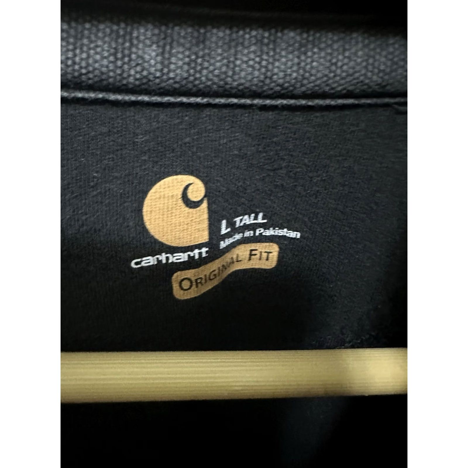 Carhartt VTG Carhartt Gradient Sun Faded Black Thick Worn Hoodie Sweatshirt LT Tall Mens Pullover Size L Tall Black Distressed Crewneck Hoodie Size US L / EU 52-54 / 3 - 3 Thumbnail