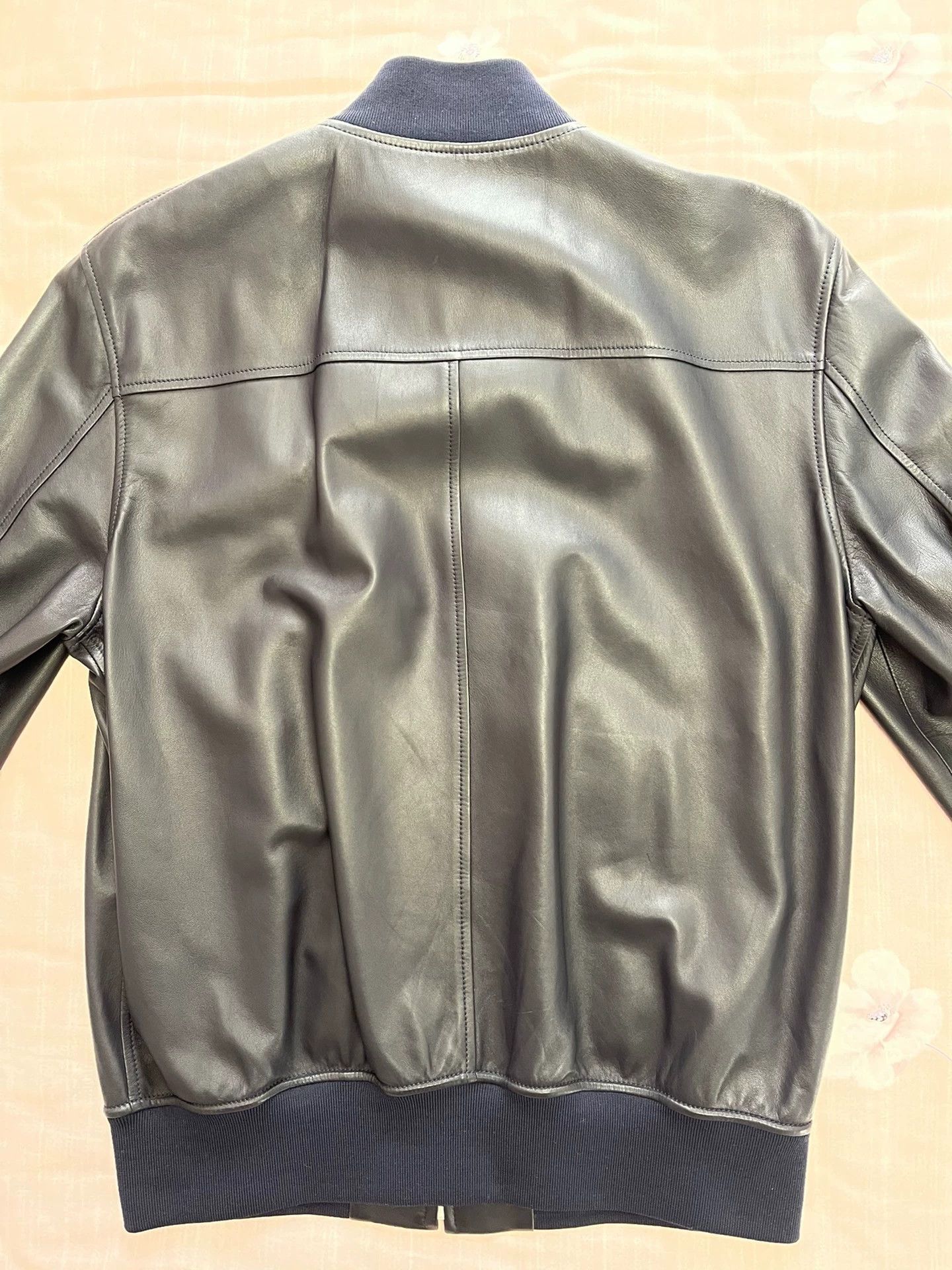 Loewe Loewe Basic Leather Jacket Navy Size 50 M Lambskin Size US M / EU 48-50 / 2 - 2 Thumbnail