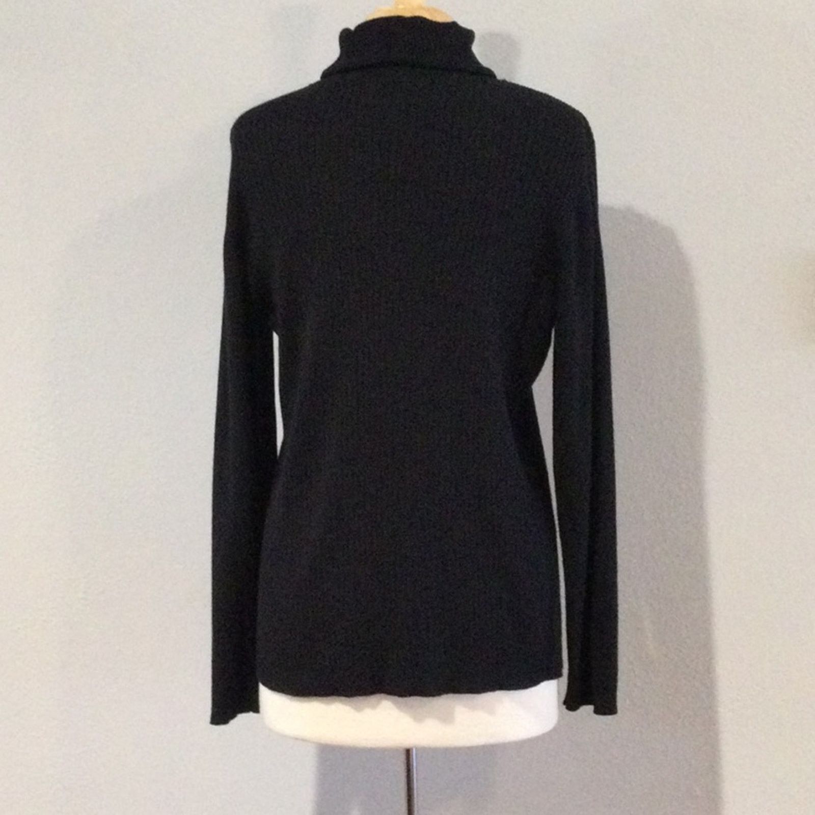 Other Cato Est. 1946 Black Rib Knit Turtleneck Size 22/24 W Size 4XL / US 24-26 - 7 Thumbnail