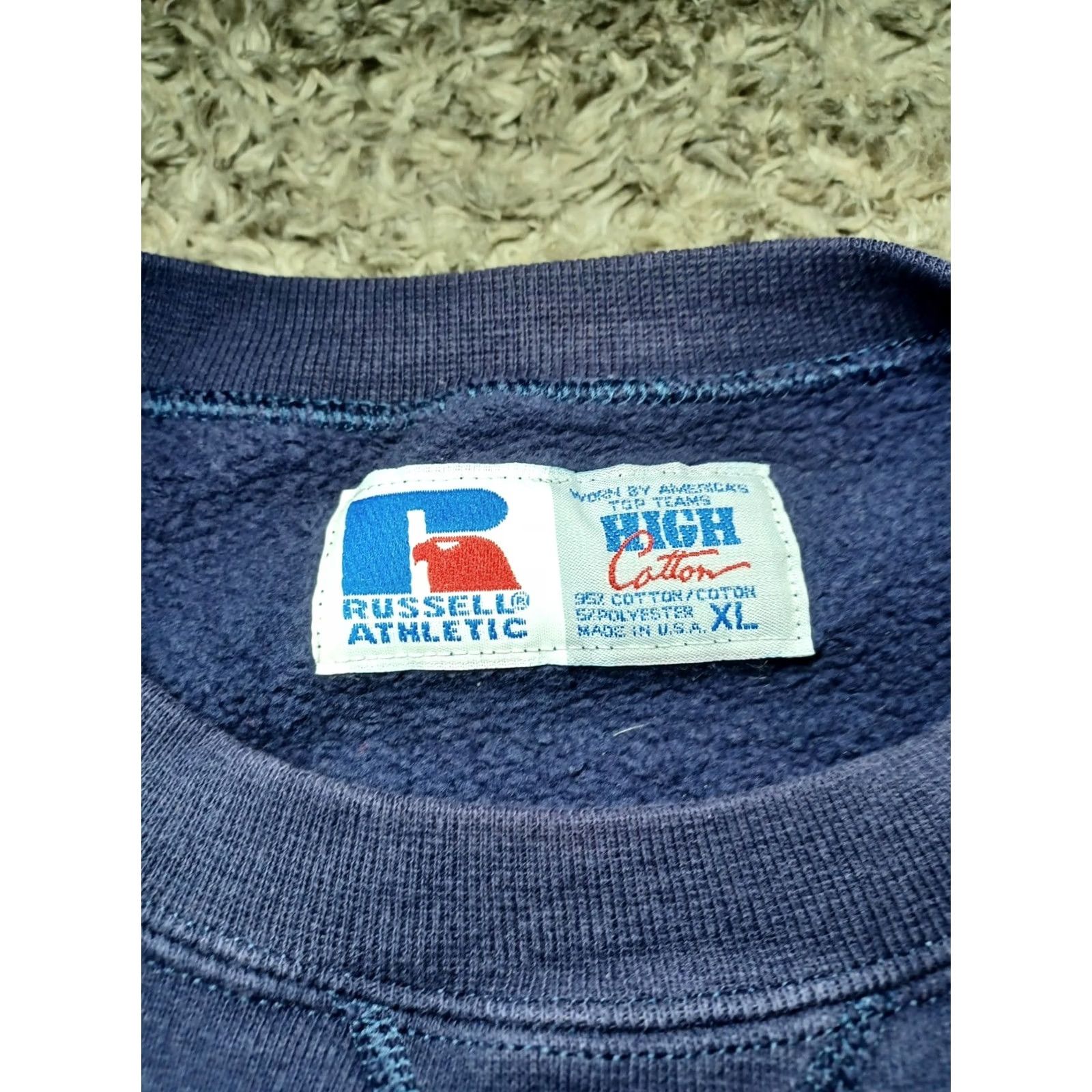 Russell Athletic VINTAGE Virginia Cavaliers Russell Athletic College Sweatshirt Men's XL 90's Blue Size US XL / EU 56 / 4 - 3 Thumbnail