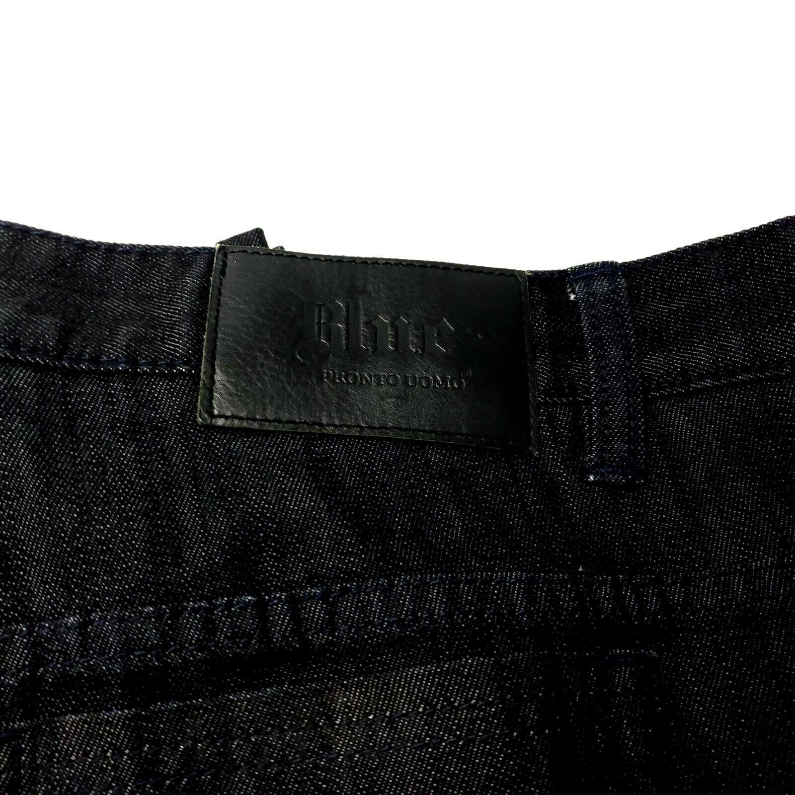 Pronto Uomo Pronto Uomo Blue Jeans Cotton Dark Indigo Gray 41/29 High Ri Size US 41 - 2 Thumbnail