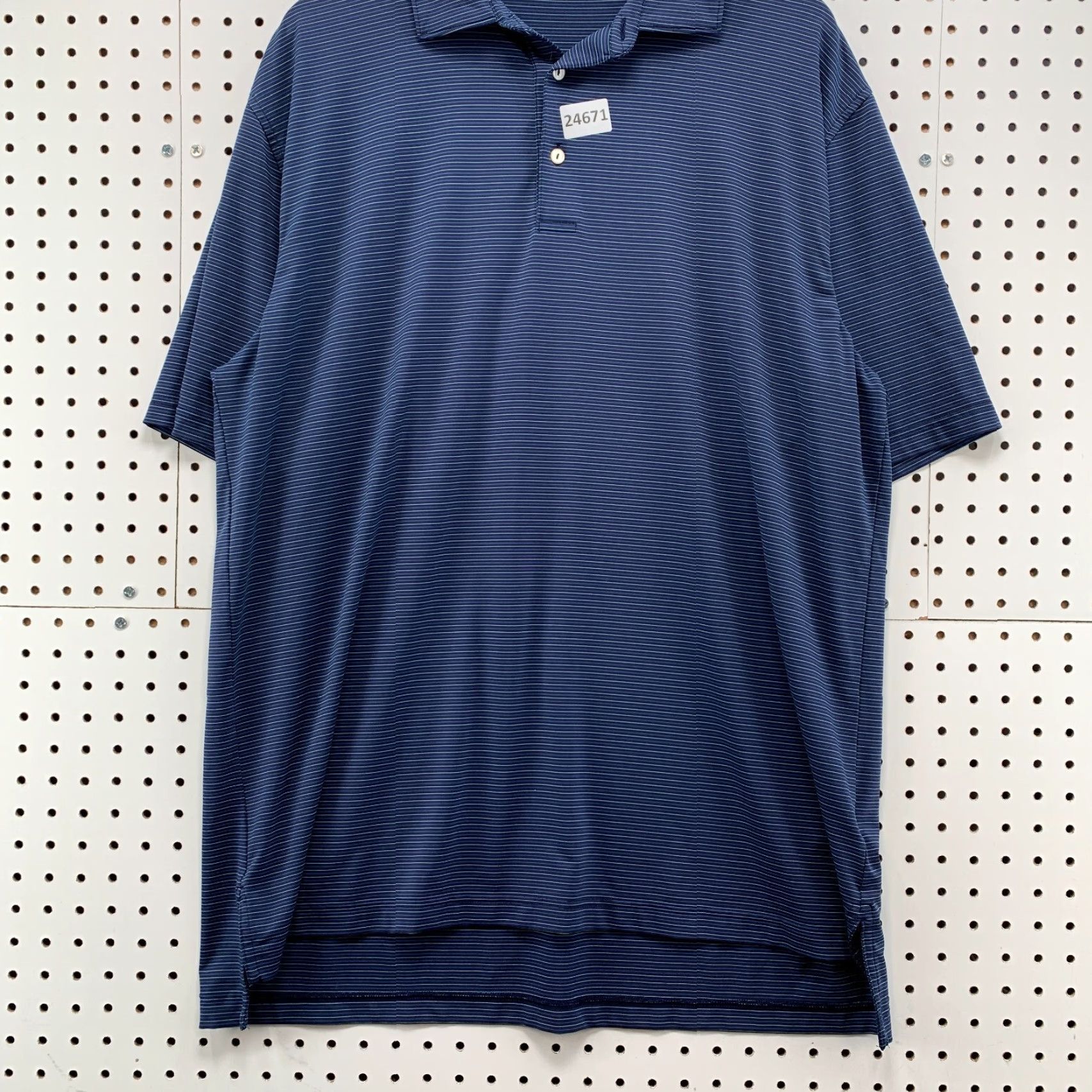 Peter Millar VINTAGE Peter Millar Summer Comfort Polo Shirt Blue White Striped Men XL Size US XL / EU 56 / 4 - 6 Thumbnail