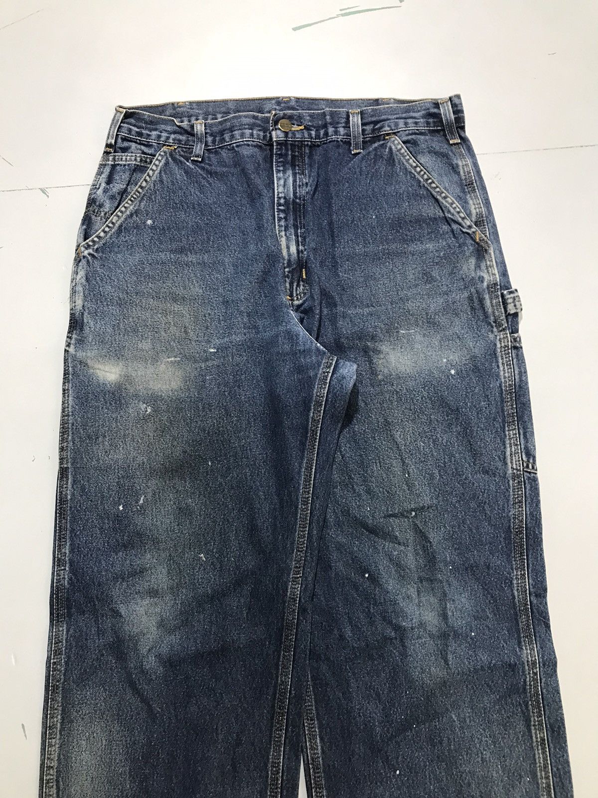 Carhartt Vintage Carhartt B13 HDK carpenter workwear denim Size US 34 / EU 50 - 4 Thumbnail