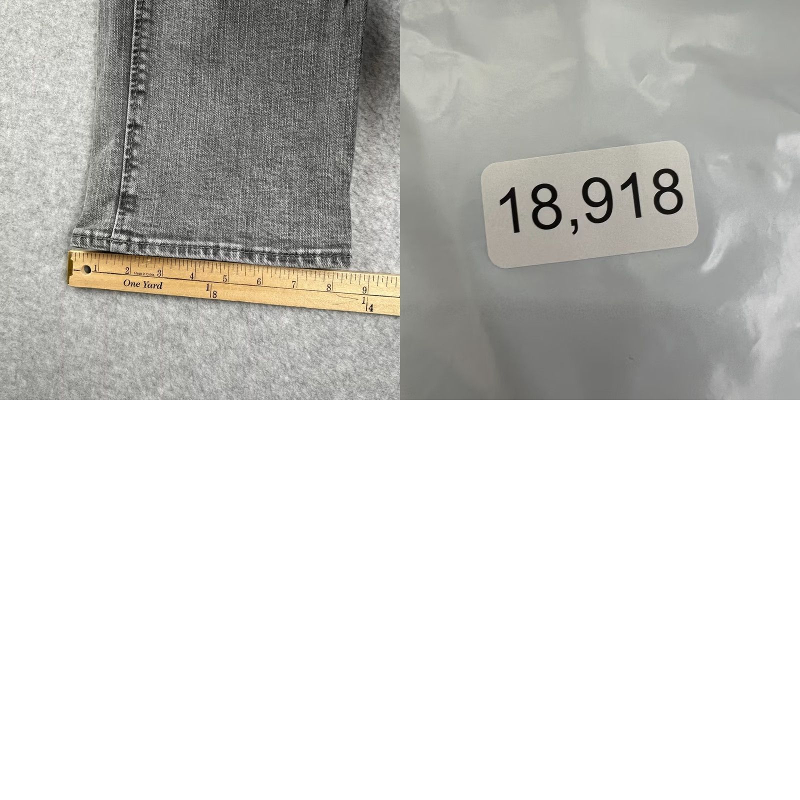 Vintage Buckle BKE Jake Jeans Straight Stretch Denim 32x30 Mens Grey Pants Thick Stitch Size US 30 / EU 46 - 8 Thumbnail