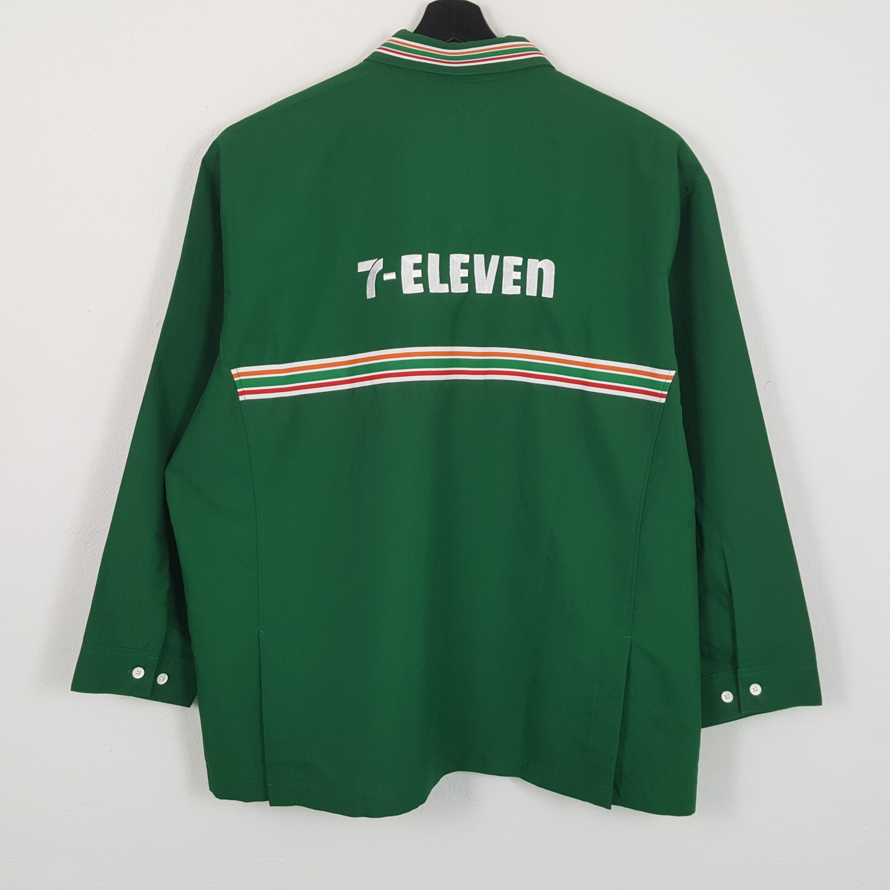 image of Vintage x Workers 7 Eleven Japanese Workers Working Uniform Jacket in Green, Men's (Size 2XL)