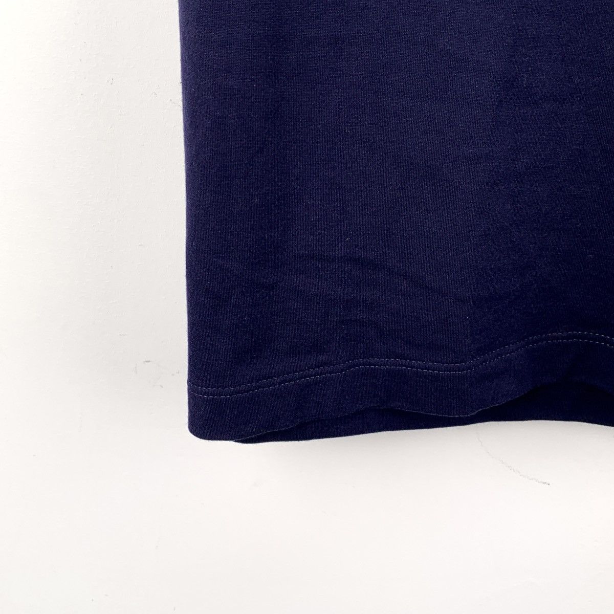 Brunello Cucinelli BC Dark Blue Stripe Cotton Short Sleeve T-Shirt K26WX Size US XS / EU 42 / 0 - 4 Thumbnail
