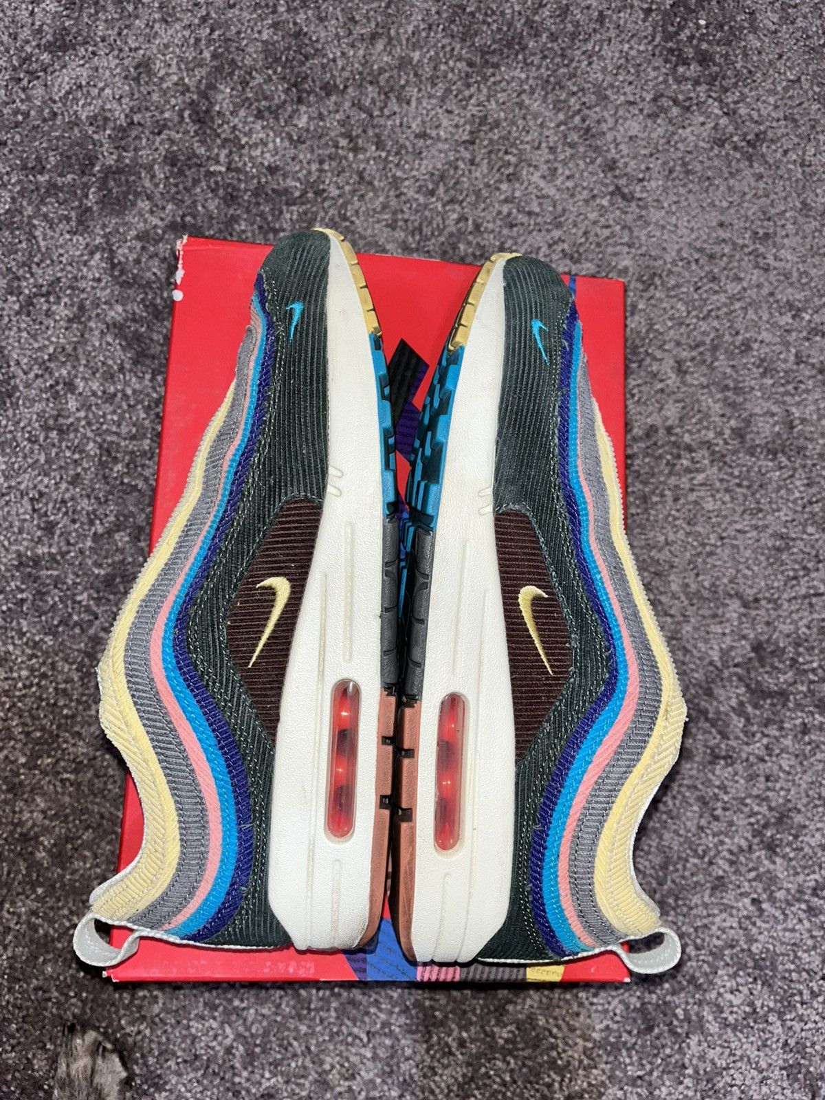 Nike Sean Wotherspoon 97/1 PRE RELEASE PAIR Size US 8.5 / EU 41-42 - 4 Thumbnail