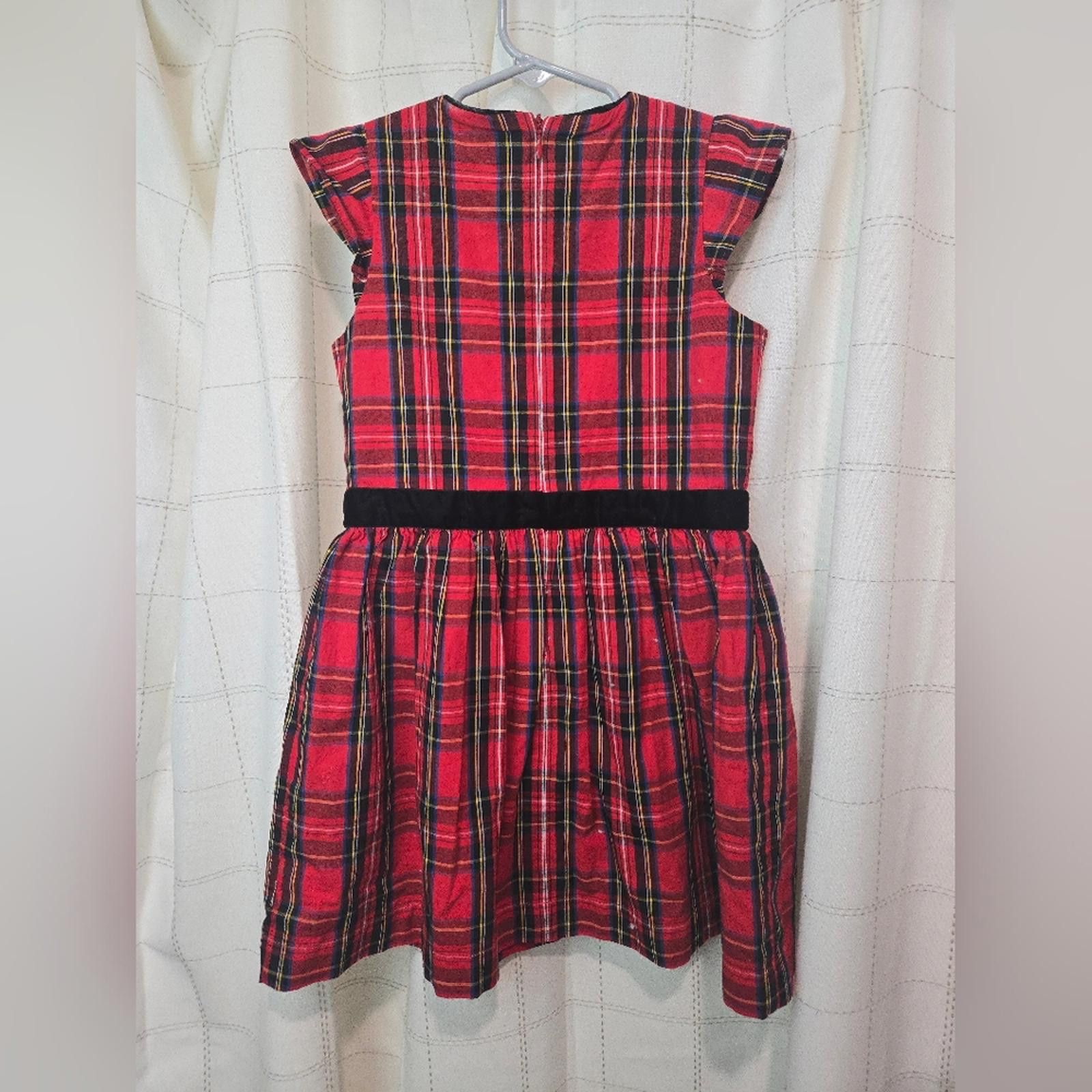 Designer Crewcuts Girls' Flutter-Sleeve Tartan Dress Size ONE SIZE - 8 Thumbnail