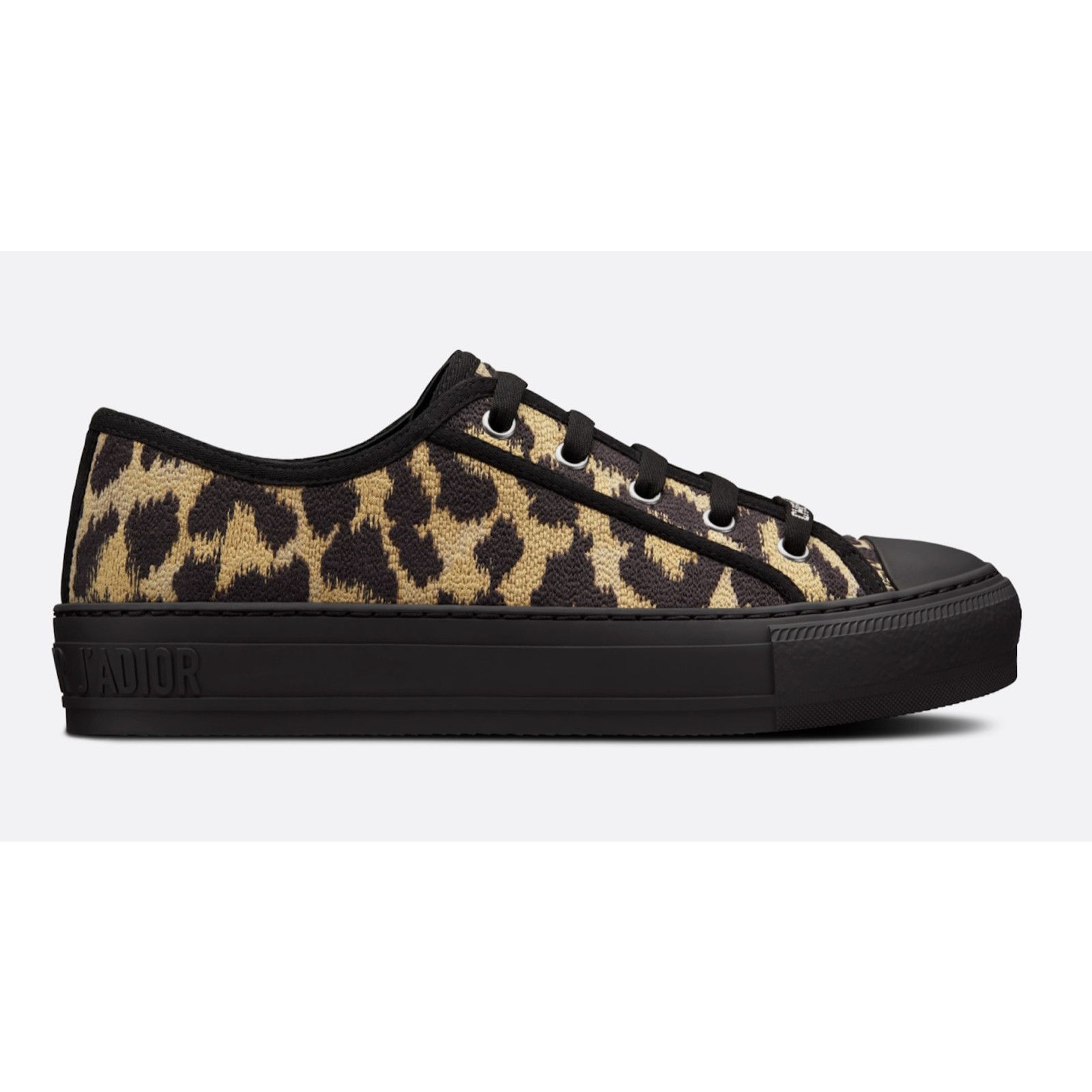 Dior Walk'N'Dior Leopard Flat Low Top Trainer Sneaker 39