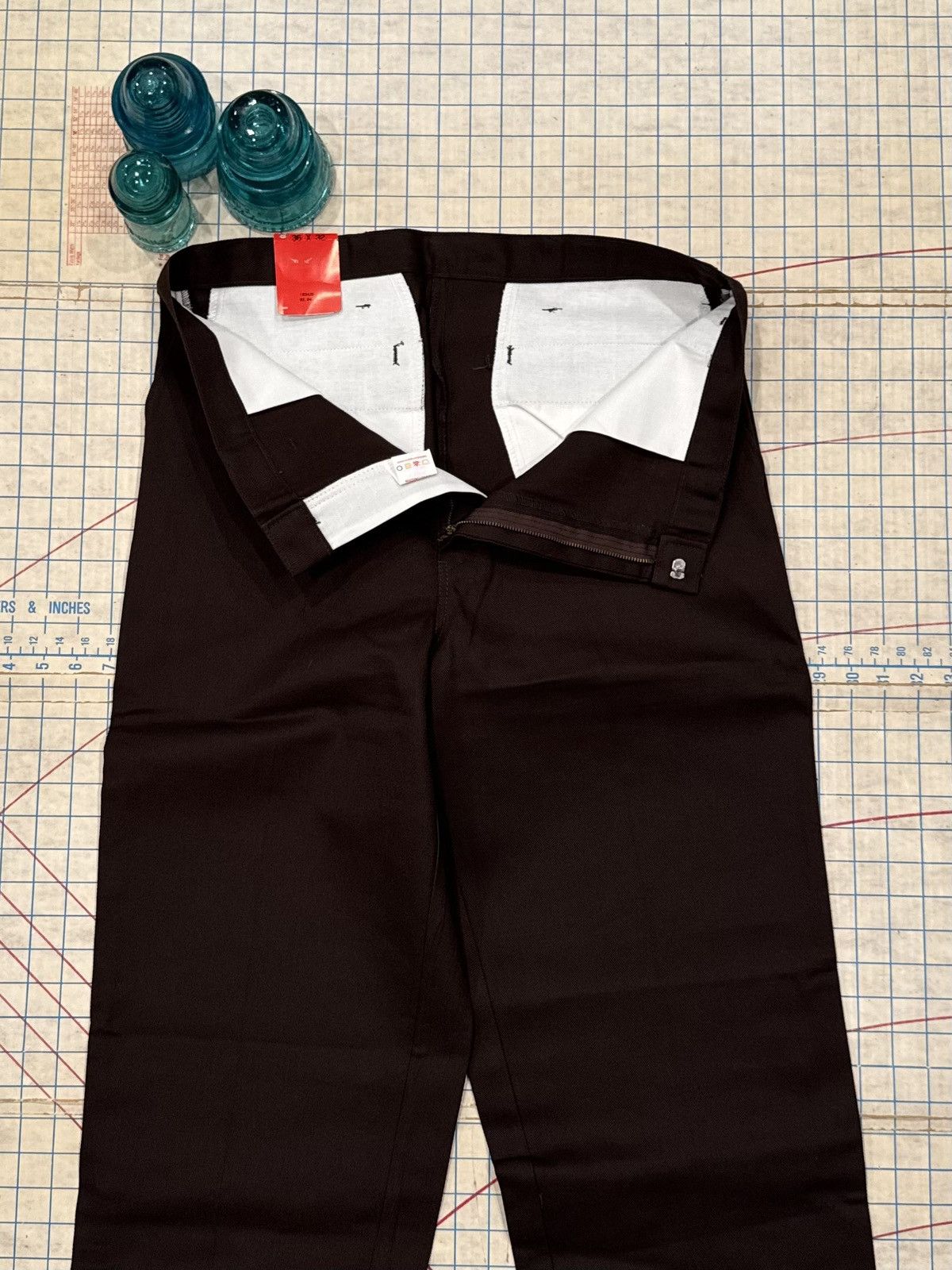 Dickies Vintage Deadstock Dickies Brown Casual Work Pants Size 36x32 Size US 36 / EU 52 - 4 Thumbnail