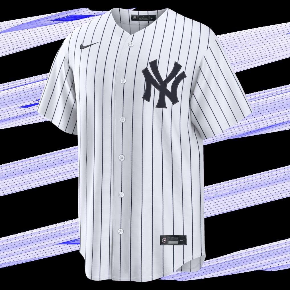 Nike Nike New York Yankees White/Navy MLB Baseball Jersey, Size M Size US M / EU 48-50 / 2 - 2 Thumbnail