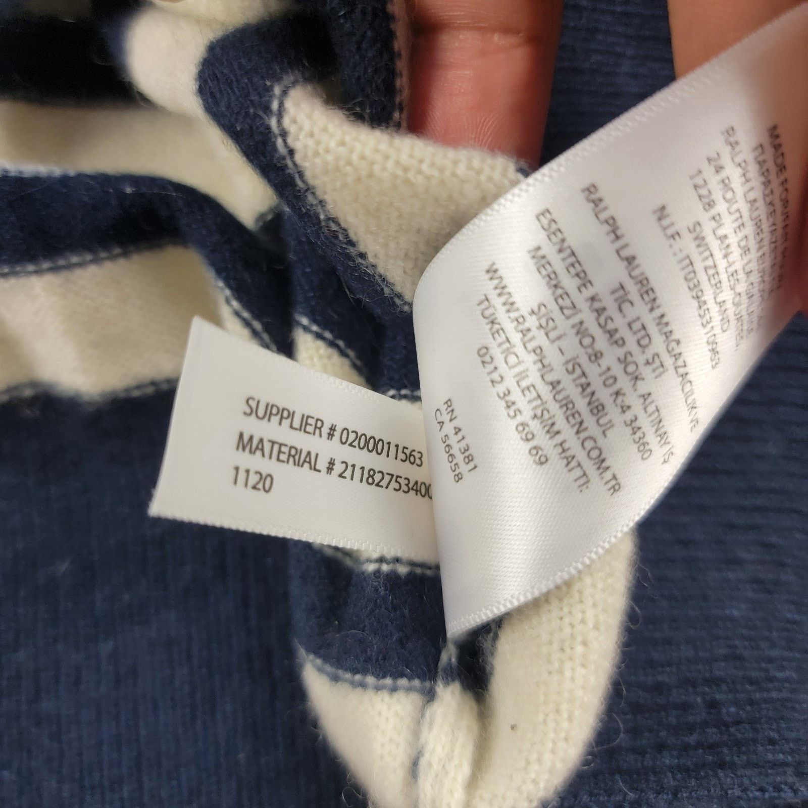 Polo Ralph Lauren Polo Ralph Lauren Optic Stripes 100% Cashmere Sweater Size M / US 6-8 / IT 42-44 - 9 Thumbnail