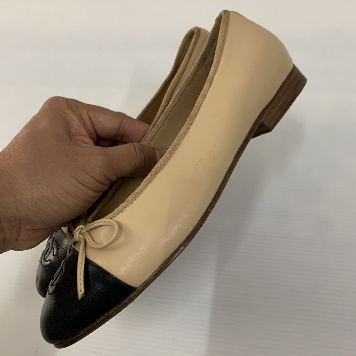 Chanel Chanel Ballerinas Leather Flats Shoes Size US 5.5 / IT 35.5 - 5 Thumbnail