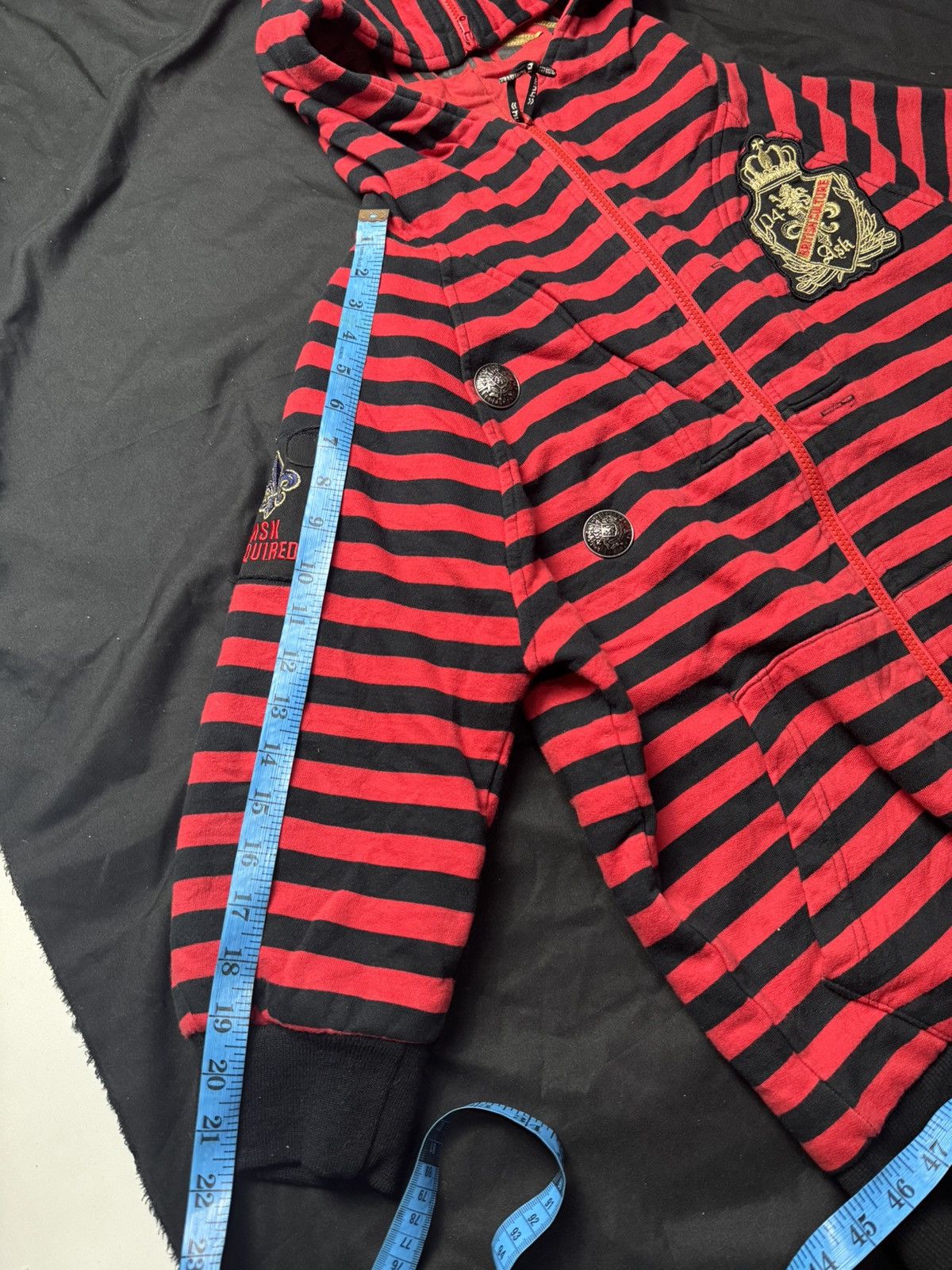 Hysteric Glamour × If Six Was Nine × Japanese Brand Ask Enquired British England Striped Hoodie Mid Sleeve Size US M / EU 48-50 / 2 - 10 Thumbnail