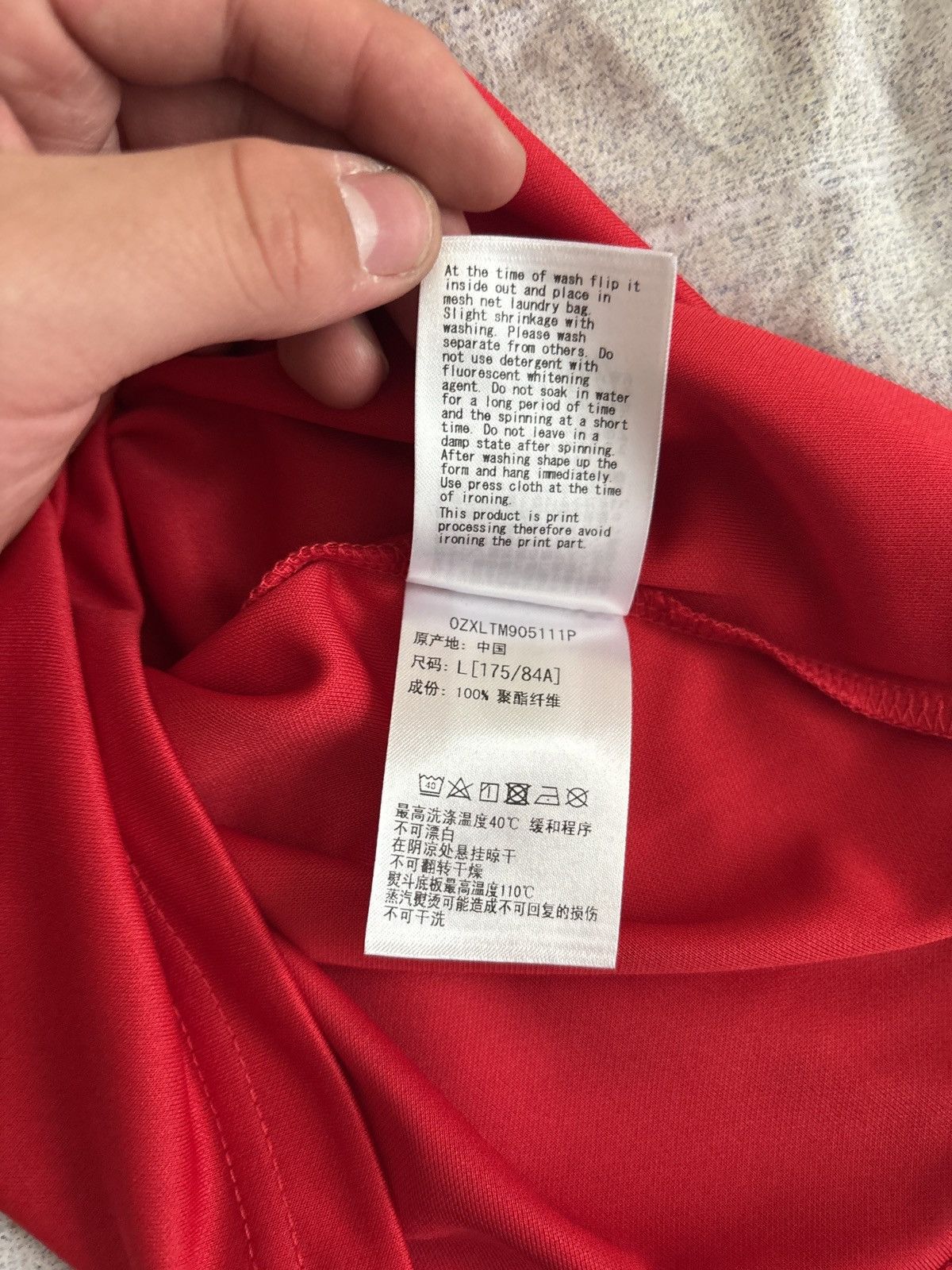 Bape Bape x CR7 Red Multi Logo Ronaldo Jersey Long Sleeve Size US L / EU 52-54 / 3 - 6 Thumbnail