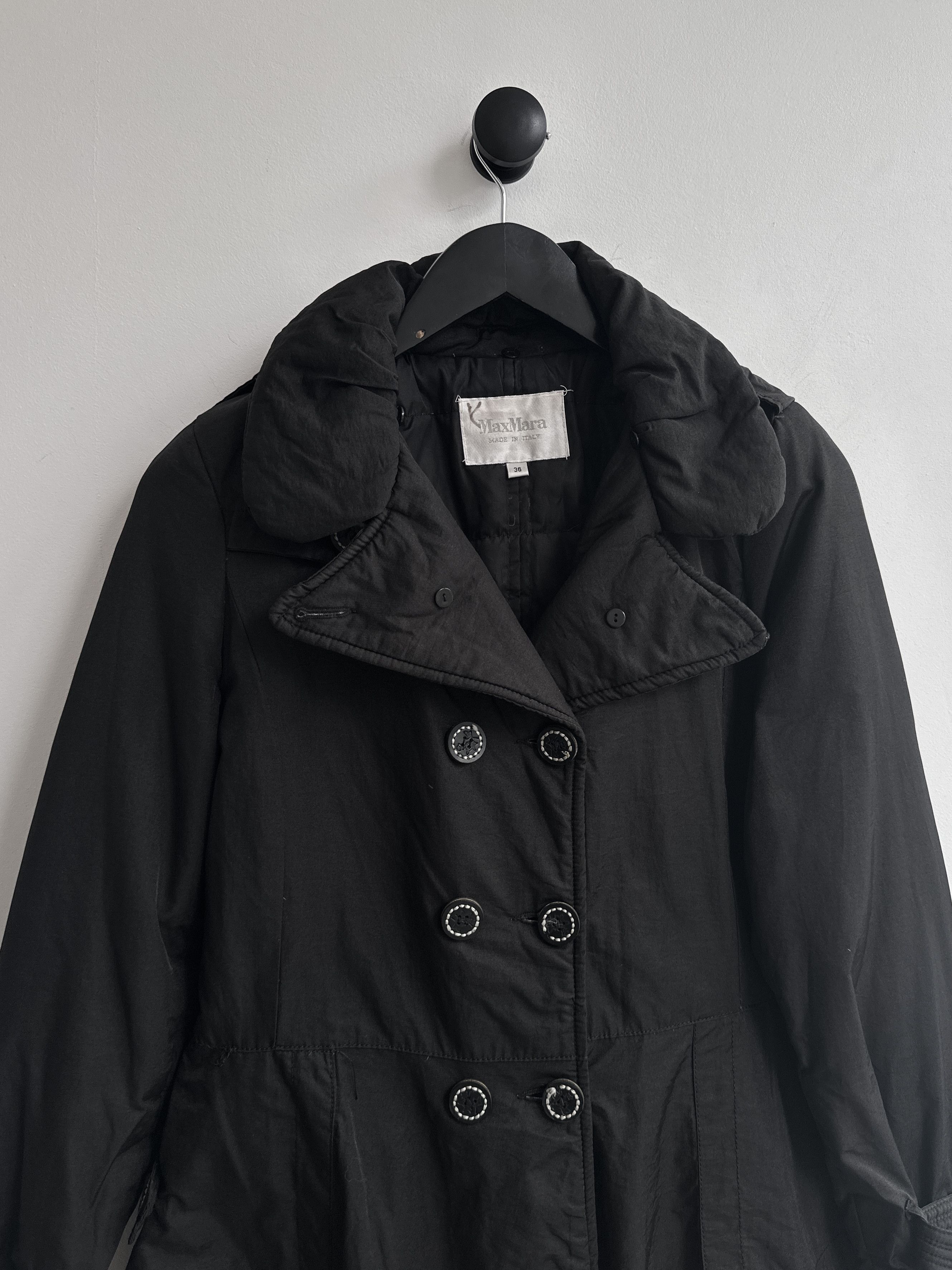 Max Mara Max Mara Black Coat Jacket Size XS / US 0-2 / IT 36-38 - 6 Thumbnail