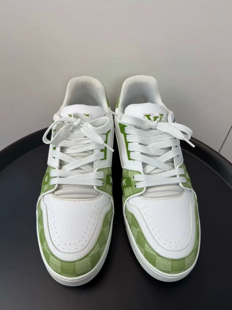Louis Vuitton Louis Vuitton Golf series white and green checkerboard sho Size US 10 / EU 43 - 3 Thumbnail
