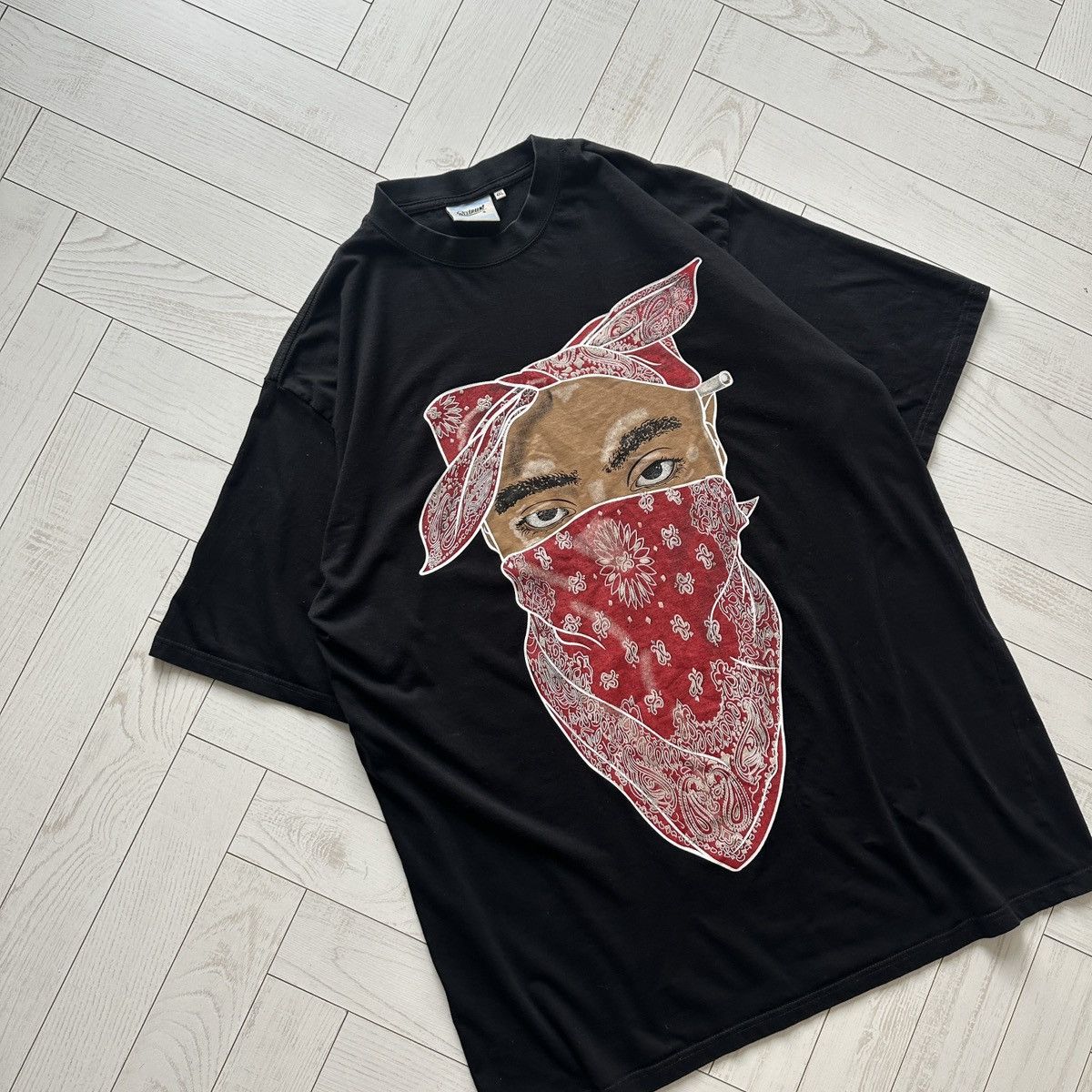 Rap Tees Vintage 00s Redrum Tupac Heavyweight OG Rap tee Gangsta 4XL Size US XXL / EU 58 / 5 - 4 Thumbnail