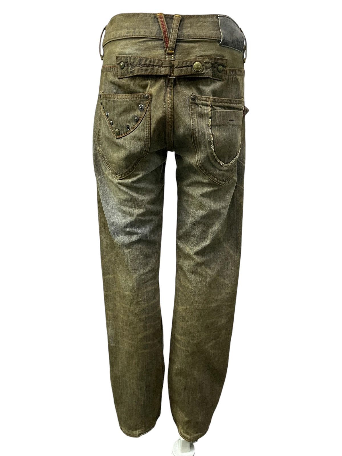FUSAI × Hysteric Glamour Rush Hour Japan Muddy Wash Zipper Pocket Jeans Size US 29 - 6 Thumbnail
