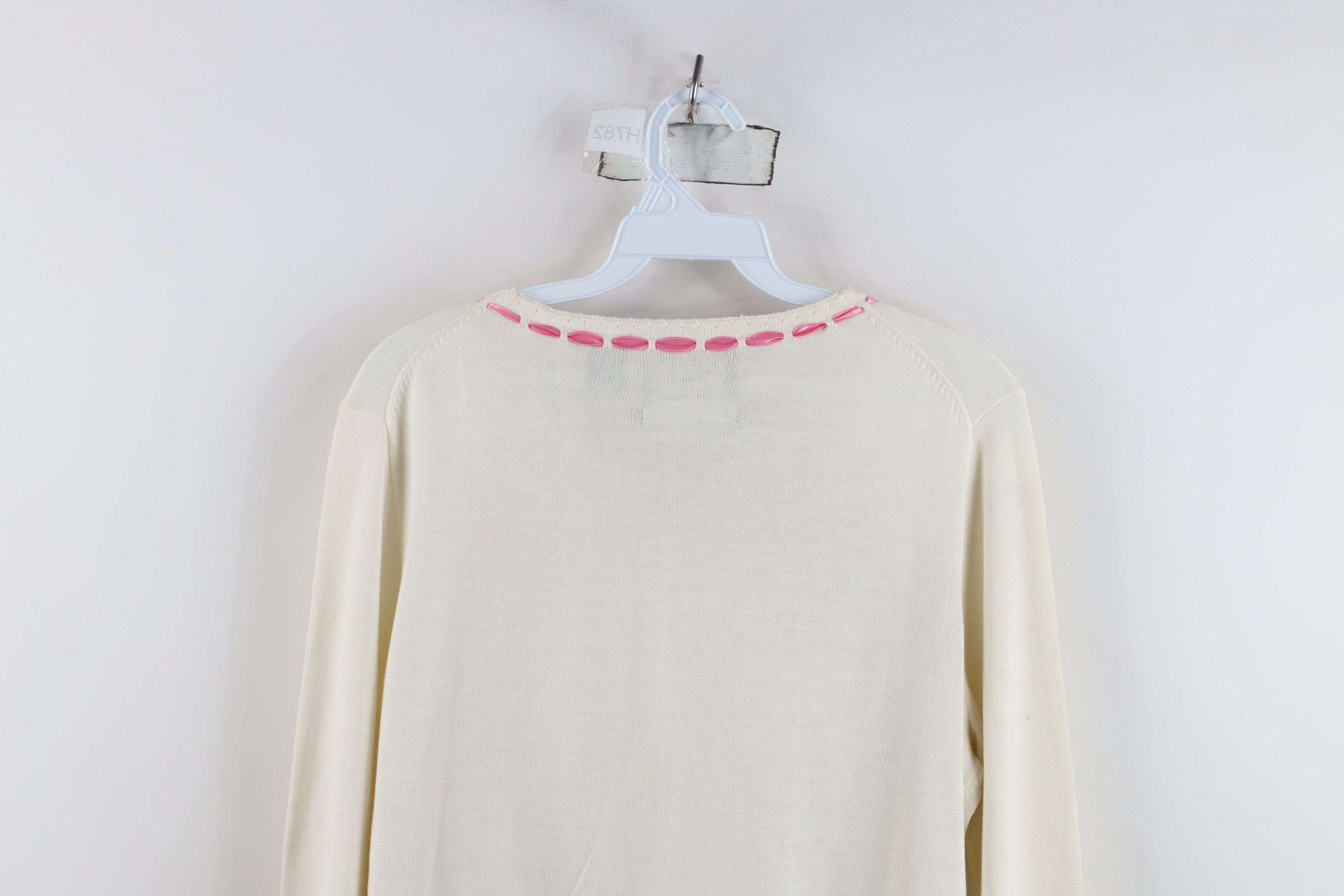 Vintage Vintage Y2K 2003 Michael Simon Cancer Knit Cardigan Sweater Size M / US 6-8 / IT 42-44 - 13 Thumbnail