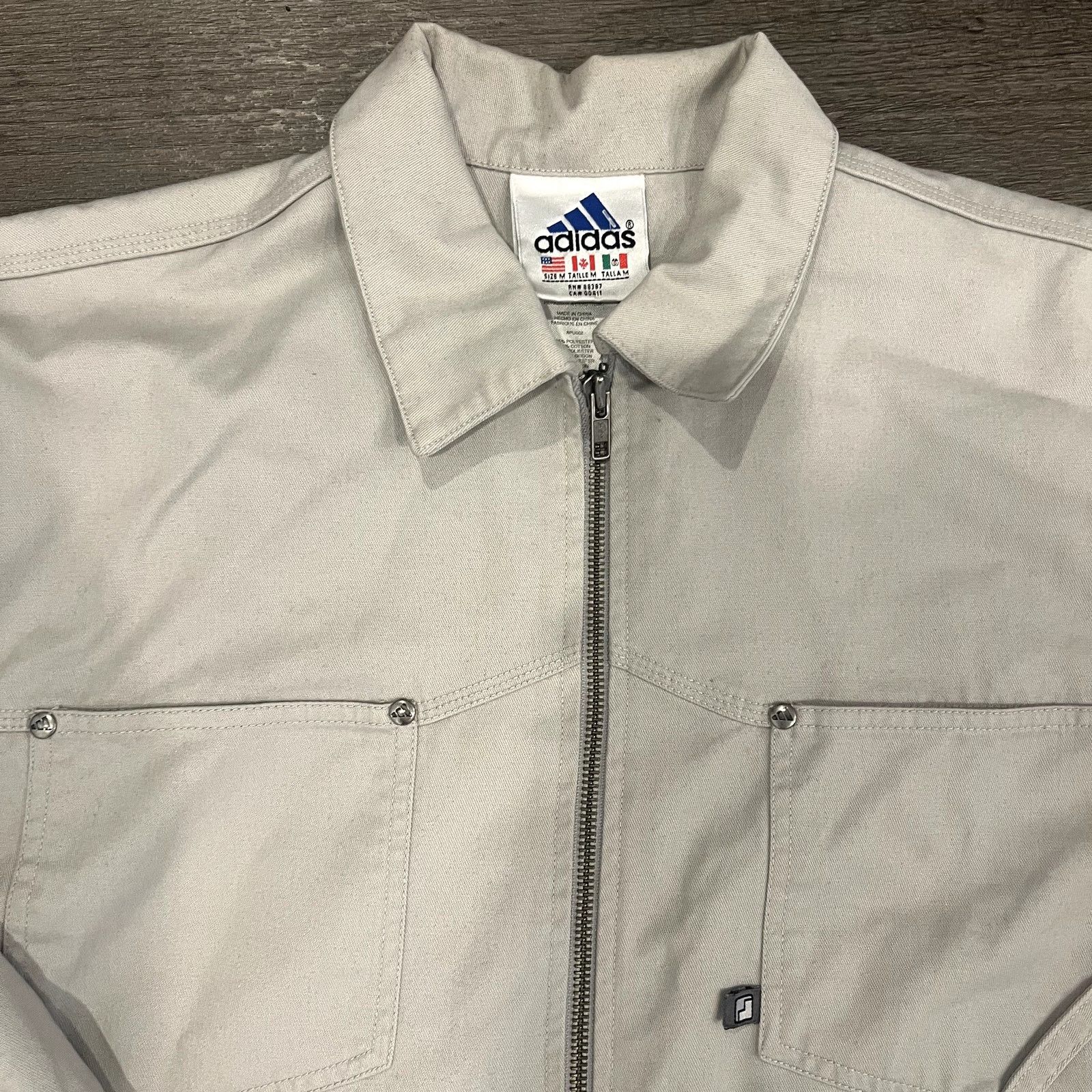 Supreme Vintage Adidas Off White Full Zip Utility Jacket Streetwear Size US M / EU 48-50 / 2 - 2 Thumbnail