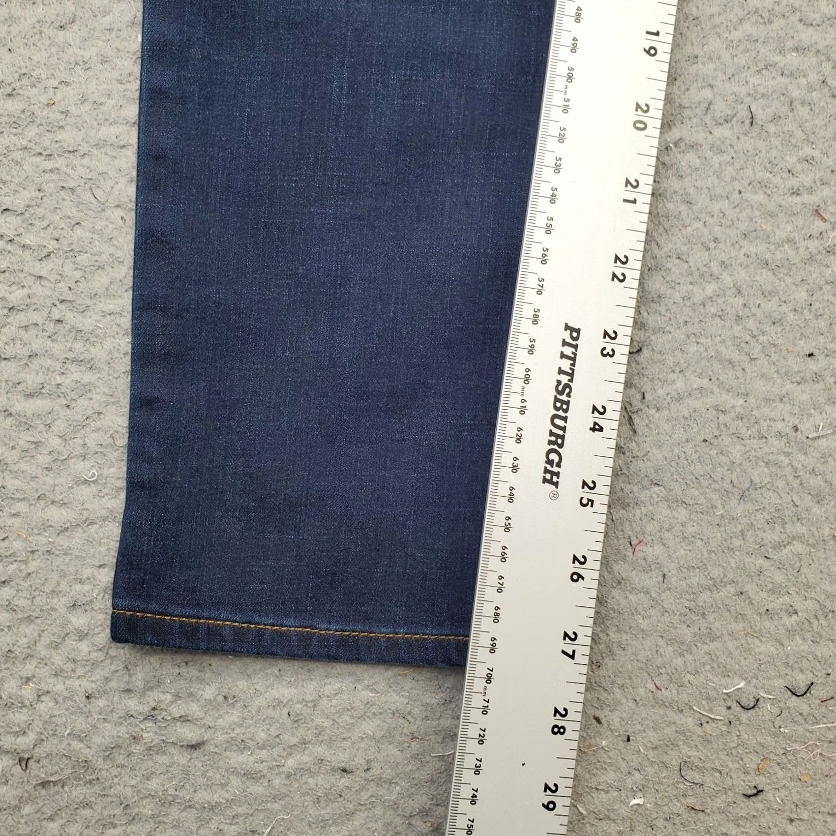 Vintage Chico's Womens 6 Jeans Blue Single Stitch Straight Leg Girlfriend - Size 6 - 5-Pocket Denim Slimming Stretch Regular Fit Size 28" / US 6 / IT 42 - 4 Thumbnail