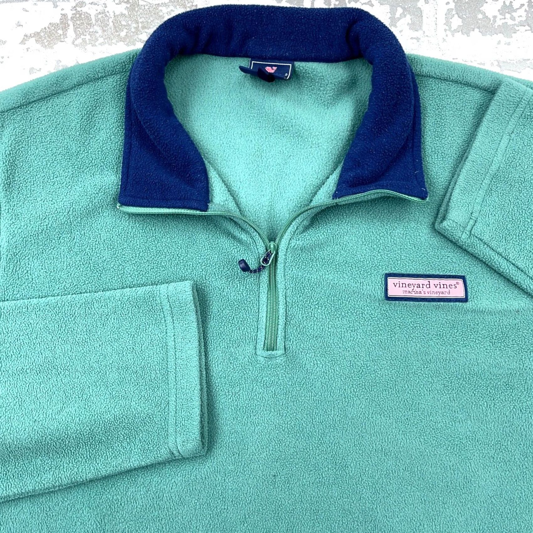 Vineyard Vines Vineyard Vines Fleece Pullover Sweatshirt Men Large Green Blue Size US L / EU 52-54 / 3 - 2 Thumbnail