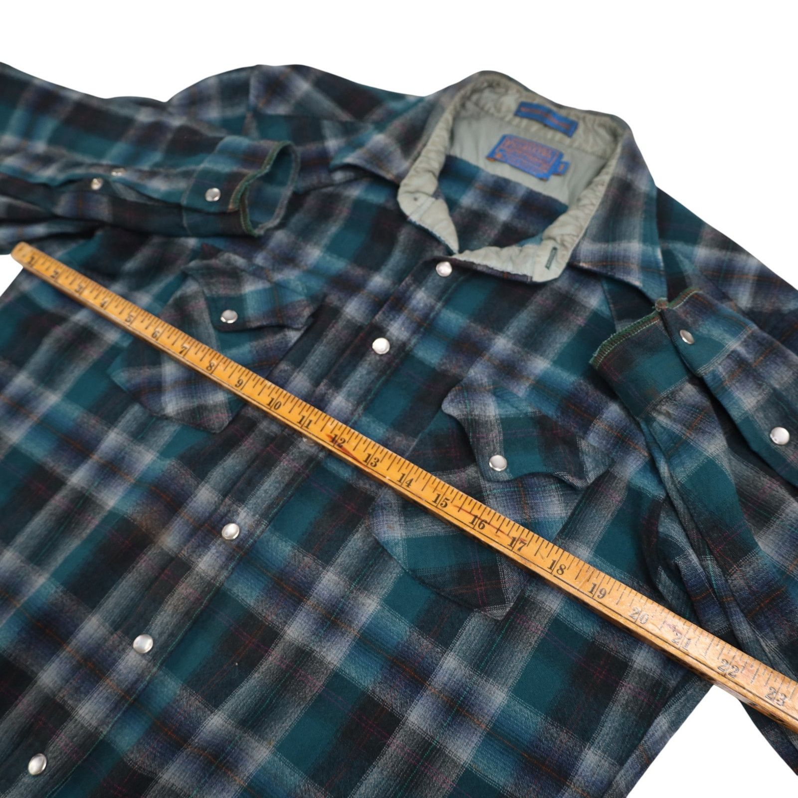 Pendleton × Vintage VTG Pendleton High Grade Western Wear Shadow Snap Shirt Size US XL / EU 56 / 4 - 9 Thumbnail