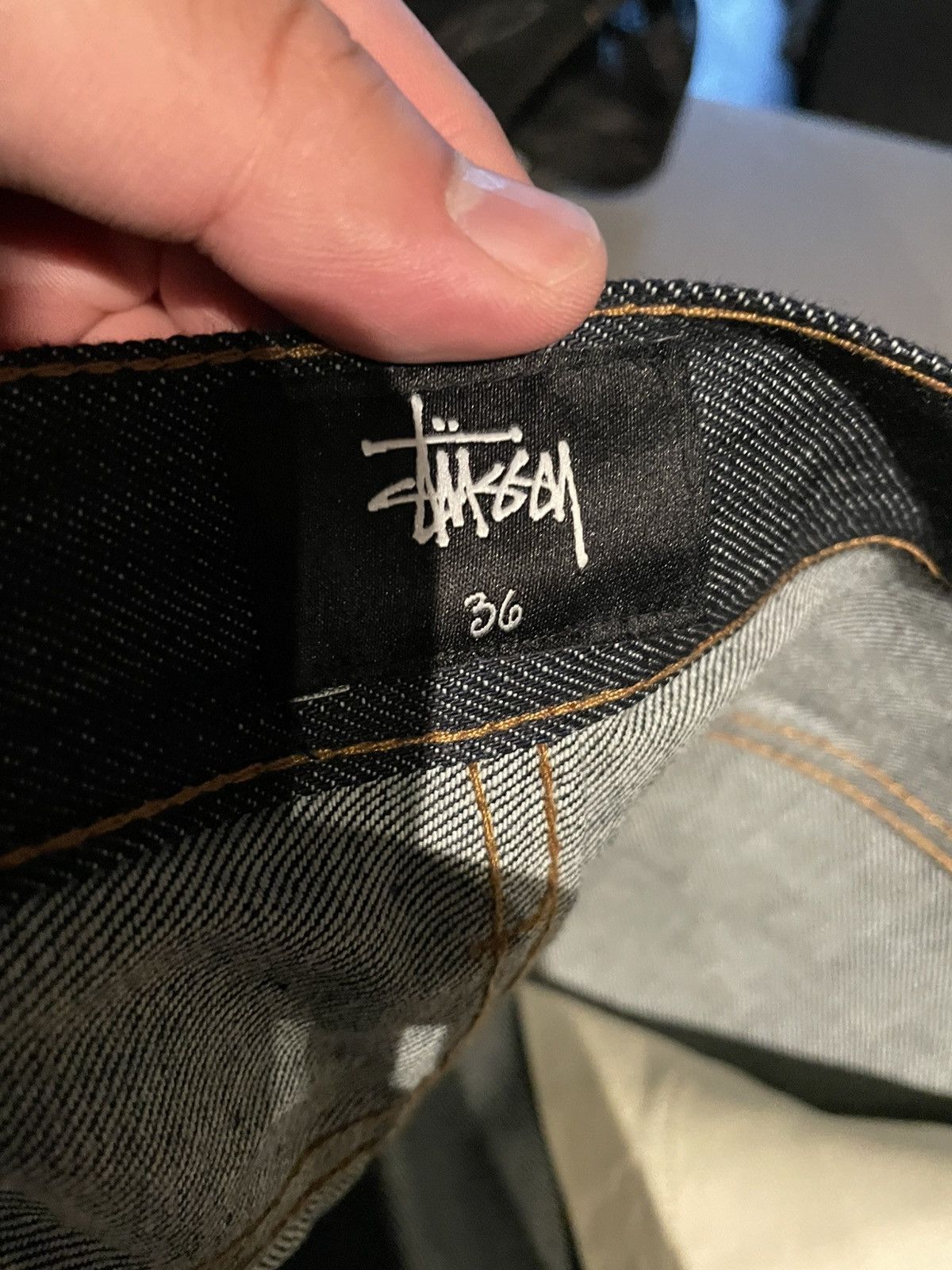 Stussy Brand New Stussy Slim Fit Rigid Denim Pant size 36 Size US 36 / EU 52 - 5 Thumbnail