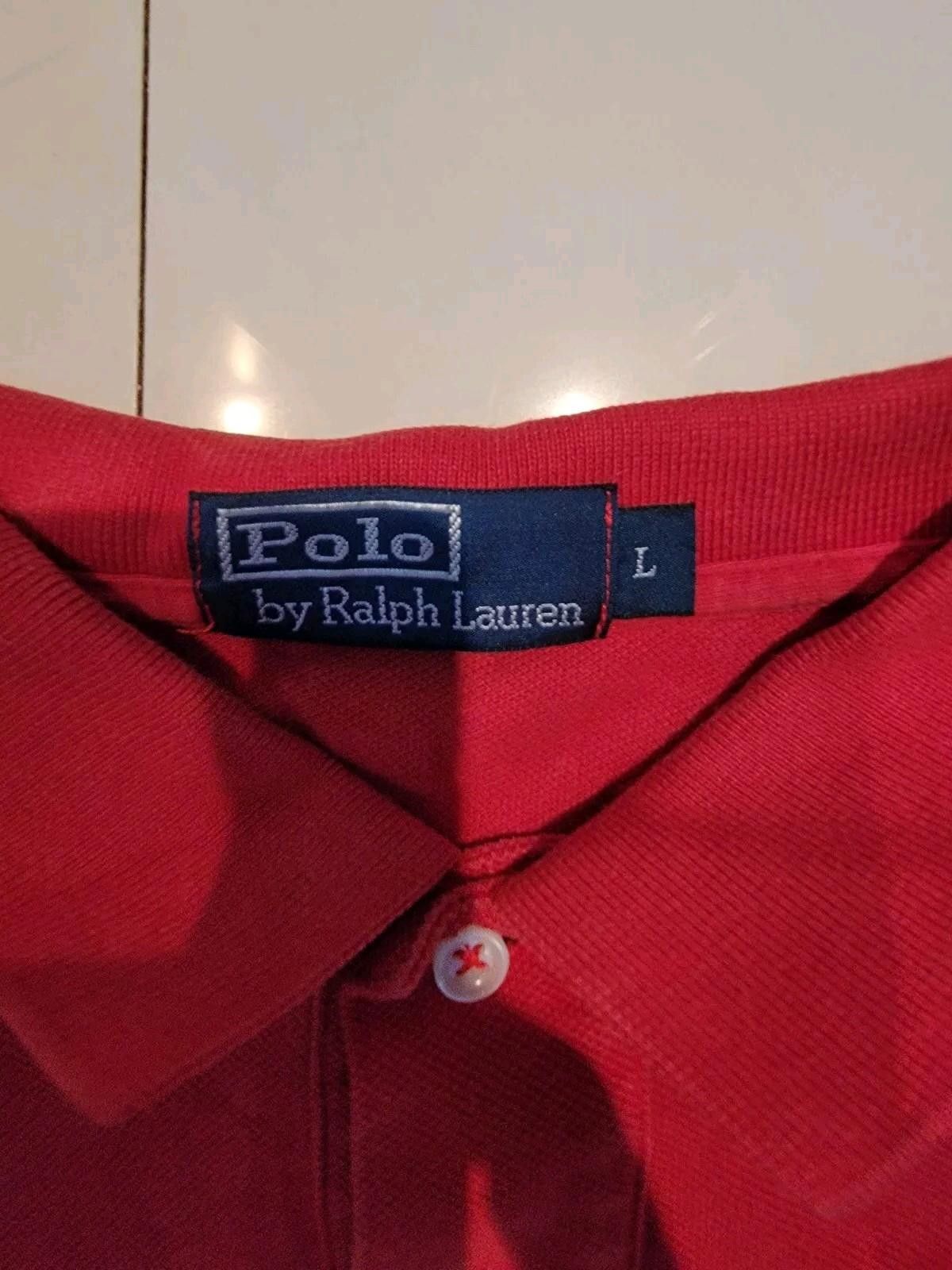 Polo Ralph Lauren Polo Ralph Lauren Red Polo Shirt Multiple Pony Riders Logo L Size US L / EU 52-54 / 3 - 4 Thumbnail