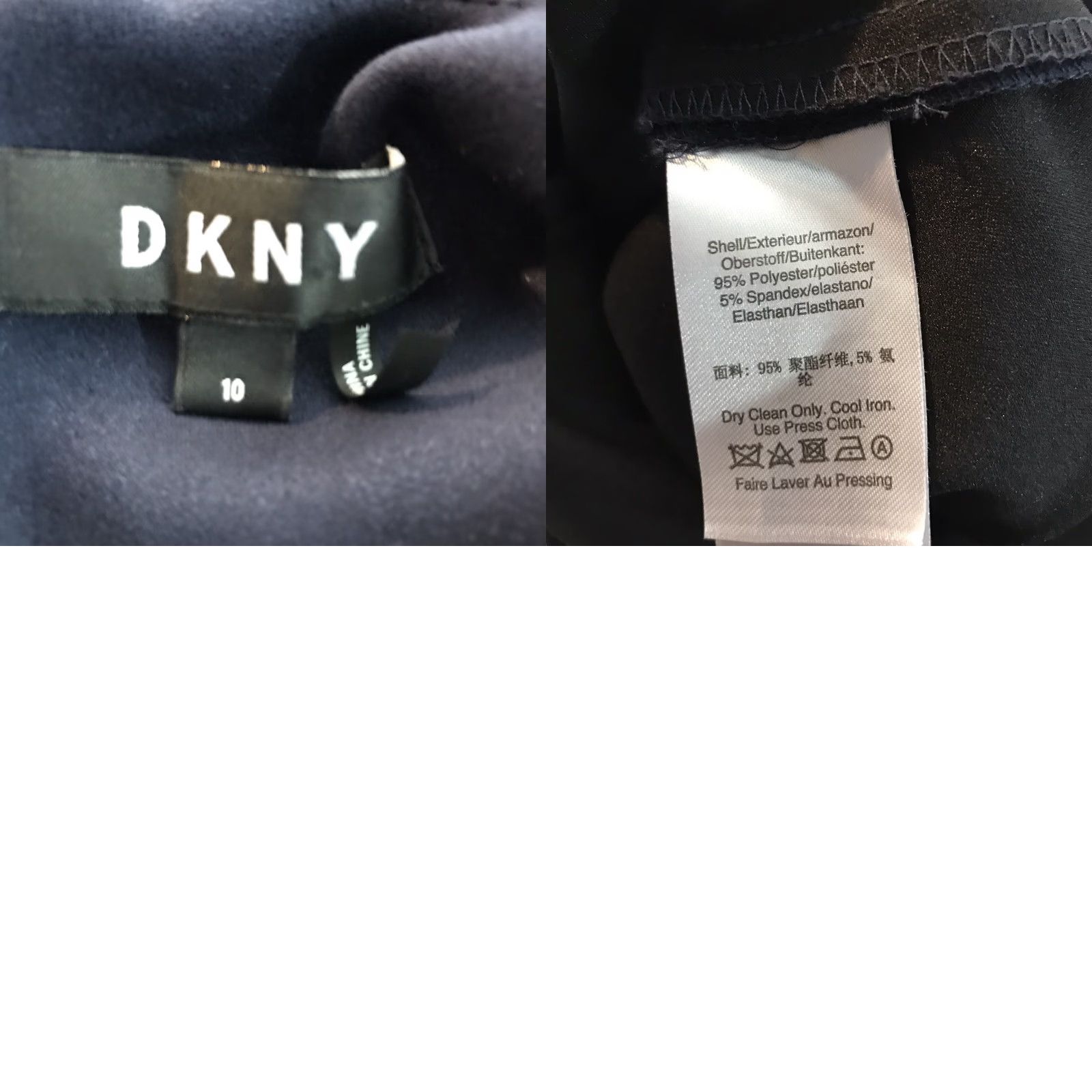 DKNY DKNY Blue Velvet Sleeveless At Knee A-Line Dress Womens Size 10 Size L / US 10 / IT 46 - 8 Thumbnail