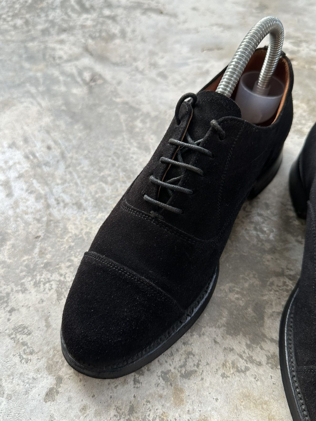 Alfred Sargent Alfred Sargent Limited Edition Suede Cap-Toe Oxford Shoes Size US 5 / EU 37 - 3 Thumbnail
