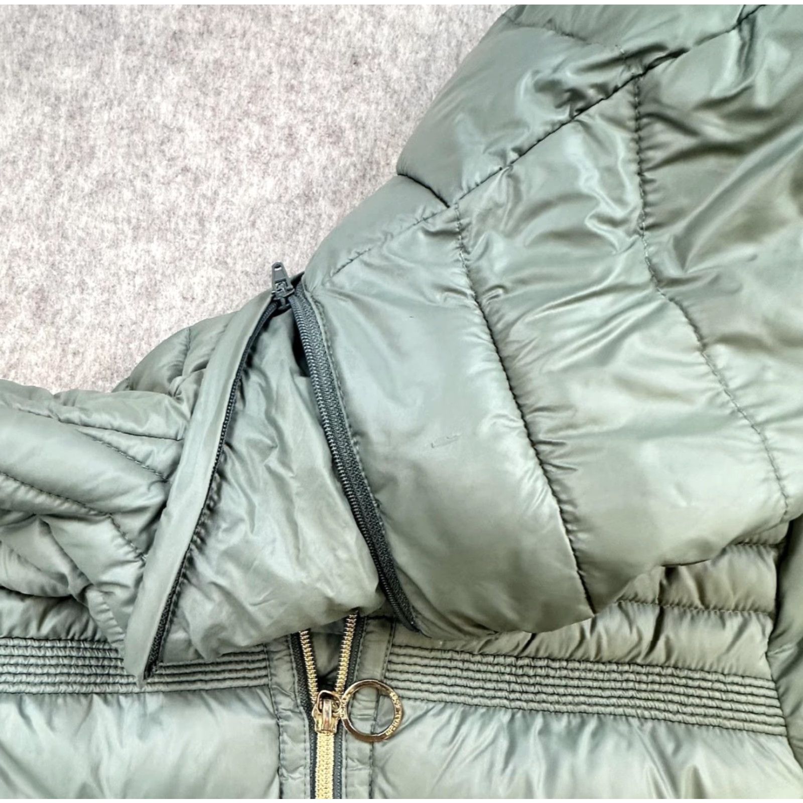 Michael Kors Michael Kors Jacket Womens Small Gray Packable Down Fill Hooded Puffer Coat Size S / US 4 / IT 40 - 6 Thumbnail