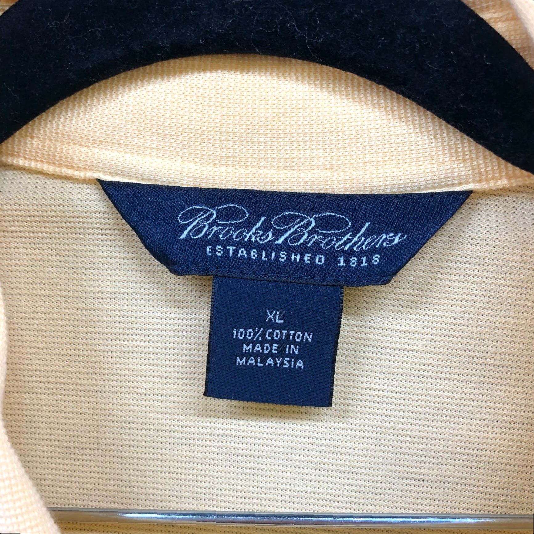 Brooks Brothers Brooks Brothers Knit Short Sleeve Shirt Mens XL Yellow Button Up Pocket Cotton Size US XL / EU 56 / 4 - 7 Thumbnail