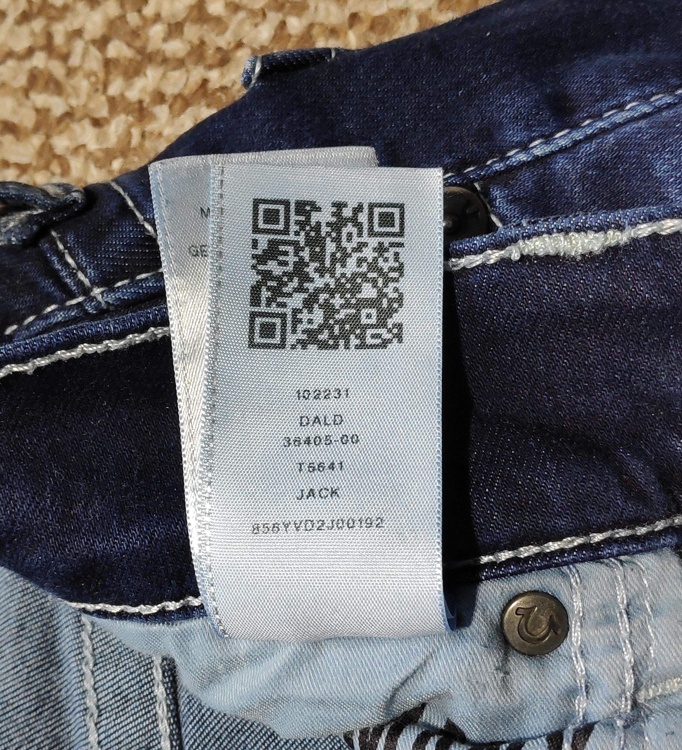 True Religion True Religion Jack Skinny Tapered Denim Jeans sz W32 Size US 32 / EU 48 - 12 Thumbnail