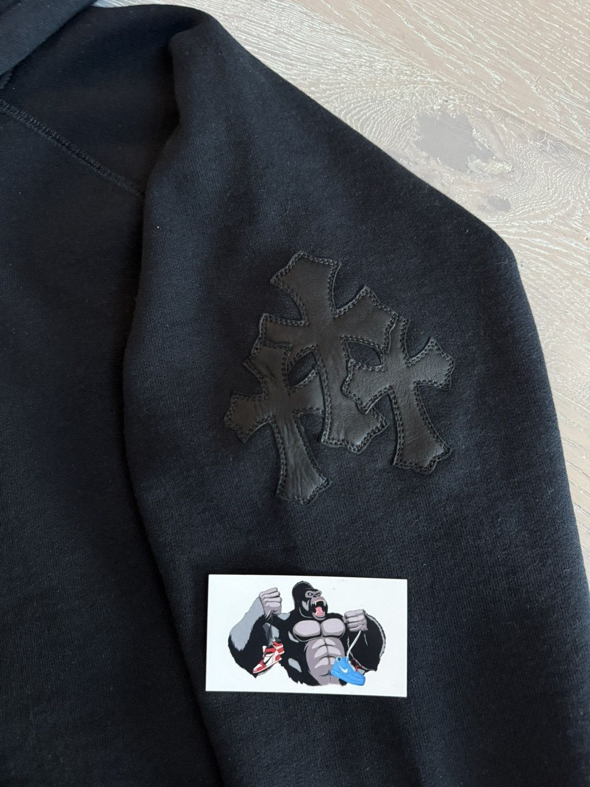 Chrome Hearts Chrome Hearts Paper Jam Triple Leather Cross Patch Hoodie Size US L / EU 52-54 / 3 - 3 Thumbnail