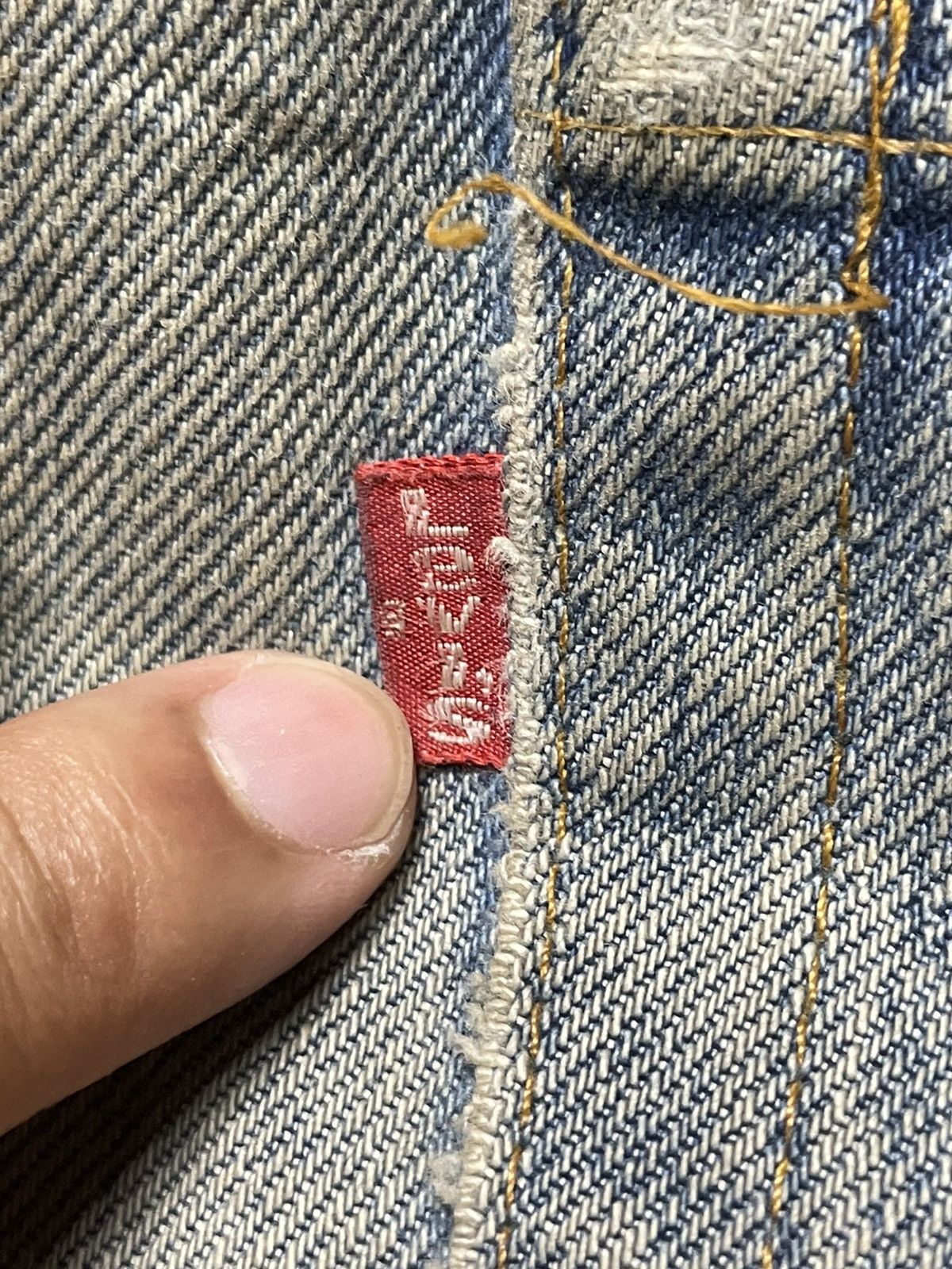 Levi's × Vintage Vintage LEVIS Distressed Denim Ripped Jeans (112) Size US 34 / EU 50 - 11 Thumbnail