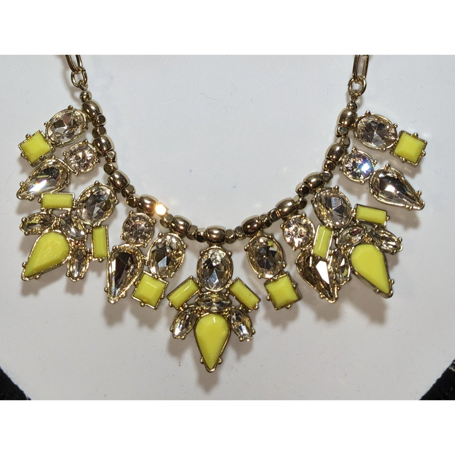 Other Perry Street Rocksbox Gold-Tone Necklace With Yellow & Clear Size ONE SIZE - 1 Thumbnail