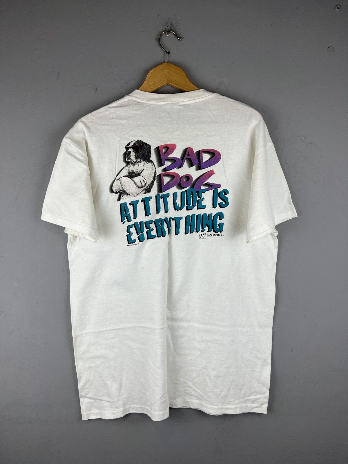 Other Vintage 1995 Big Dogs Bad Dog Single Stitch Tee Size US L / EU 52-54 / 3 - 1 Thumbnail