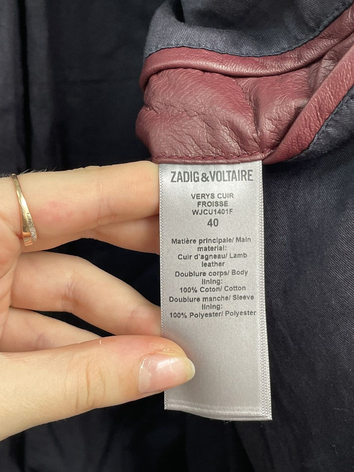 Zadig & Voltaire Avant garde Zadig Voltaire leather blazer y2k Size US XXS / EU 40 - 14 Thumbnail