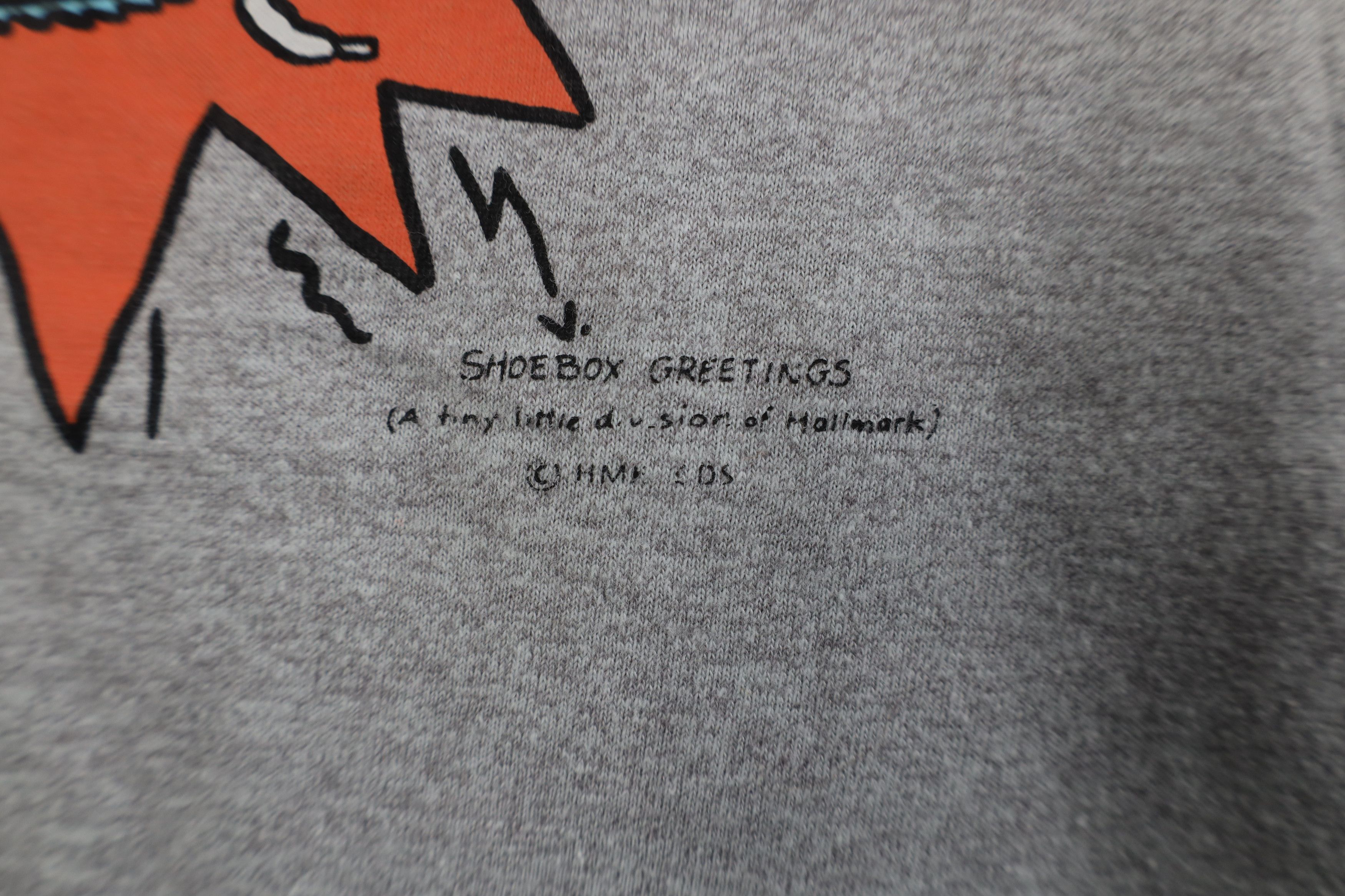 Vintage Vintage 80s Art I Run Therefore I Ache T-Shirt Gray USA Size US XL / EU 56 / 4 - 5 Thumbnail