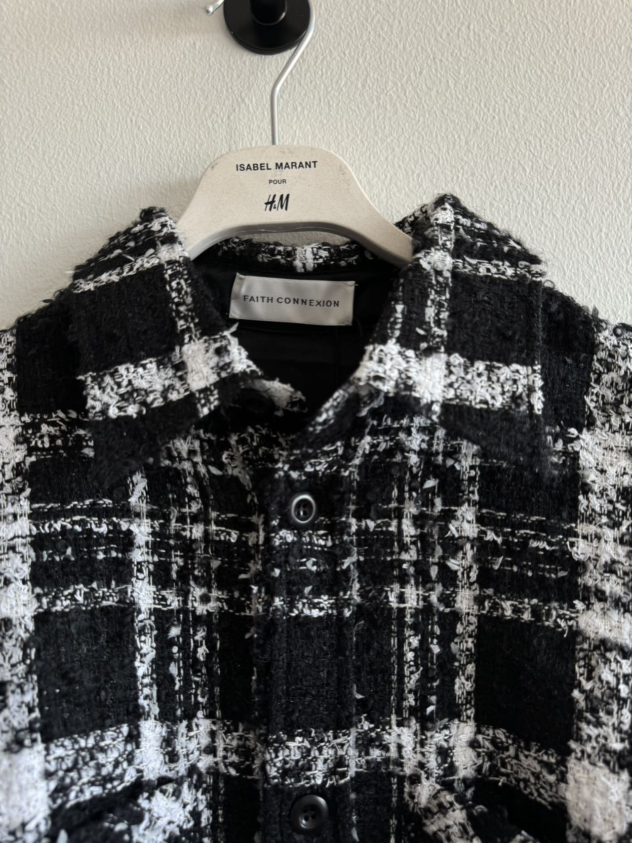 Faith Connexion Faith Connexion Oversize Tweed Shirt Size US XS / EU 42 / 0 - 3 Thumbnail