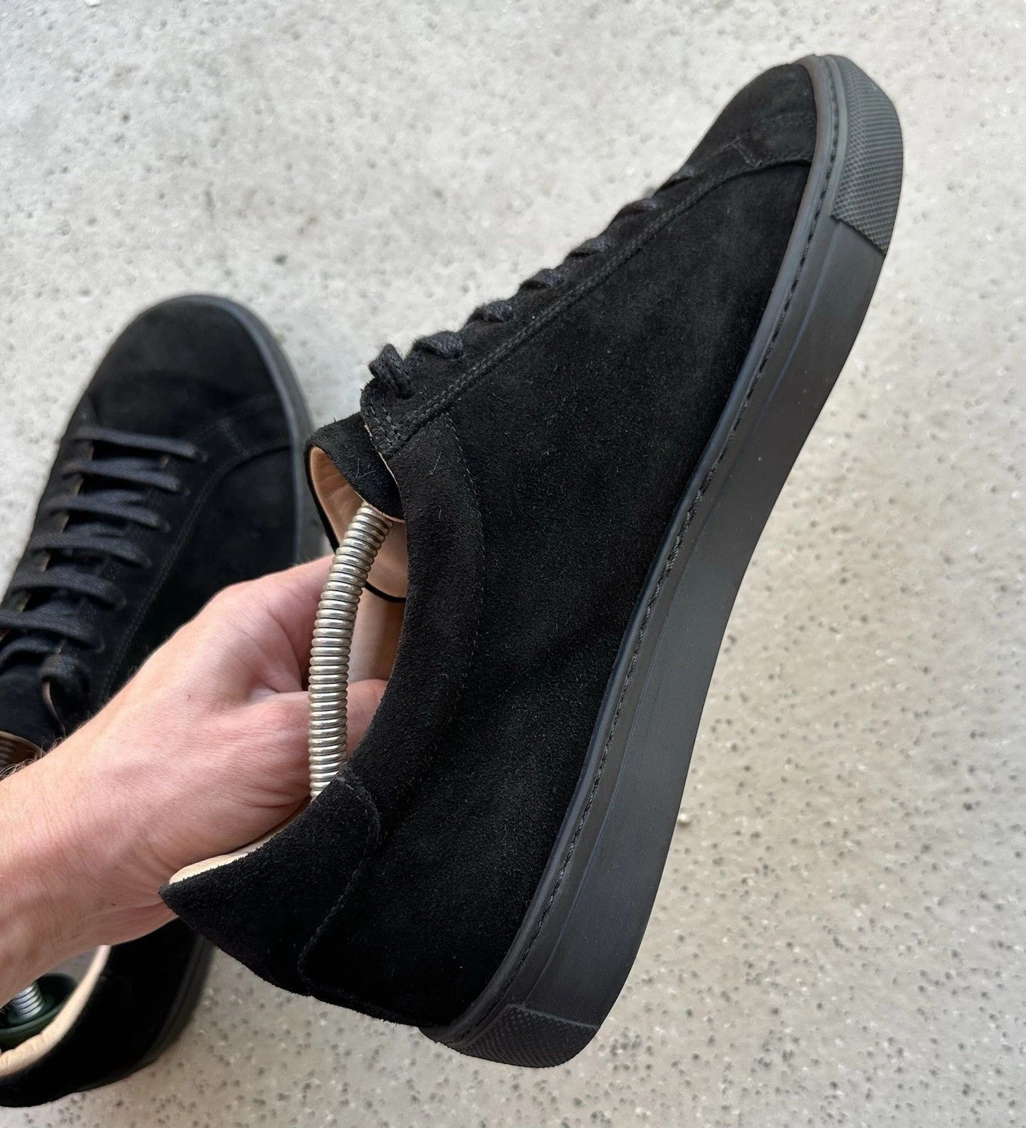 Suitsupply SUITSUPPLY Shoes Men's Lace up Low Top Suede Leather Sneaker Size US 12 / EU 45 - 9 Thumbnail