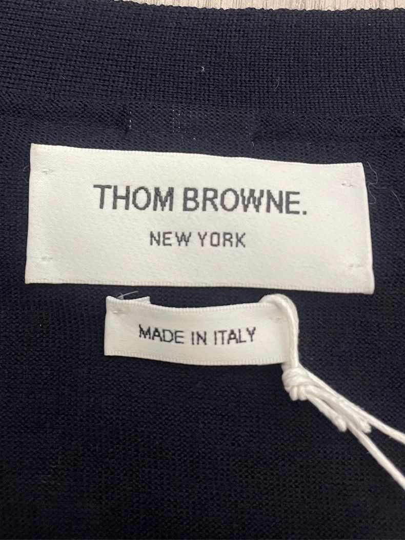 Thom Browne Thom Browne size3 A wool knit cardigan Size US L / EU 52-54 / 3 - 6 Thumbnail
