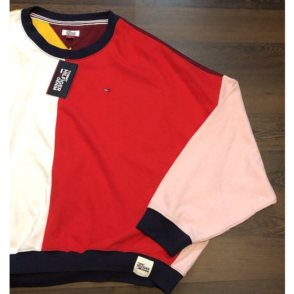 Tommy Hilfiger Tommy Hilfiger Wmns XL Cropped Crew Neck Sweater Oversized Size XL / US 12-14 / IT 48-50 - 3 Thumbnail