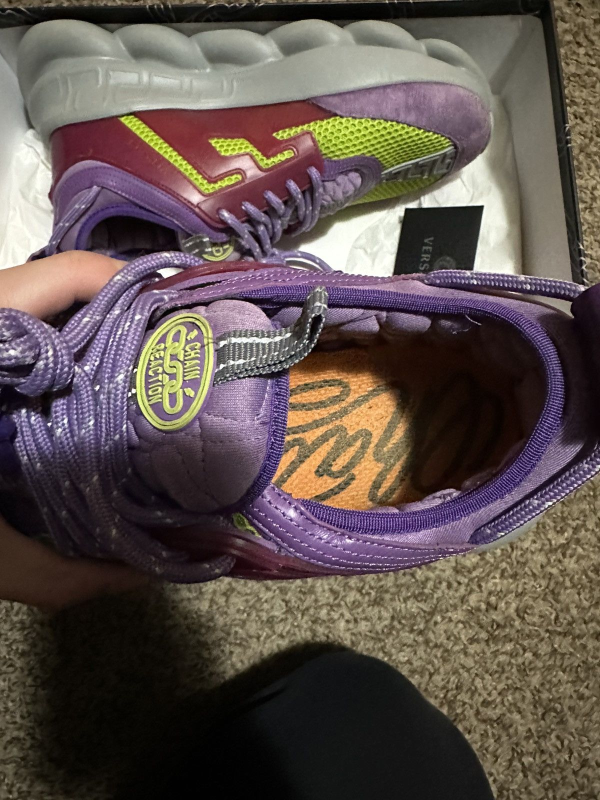 Versace Versace Purple Chain Reactions Size US 10 / EU 43 - 3 Thumbnail