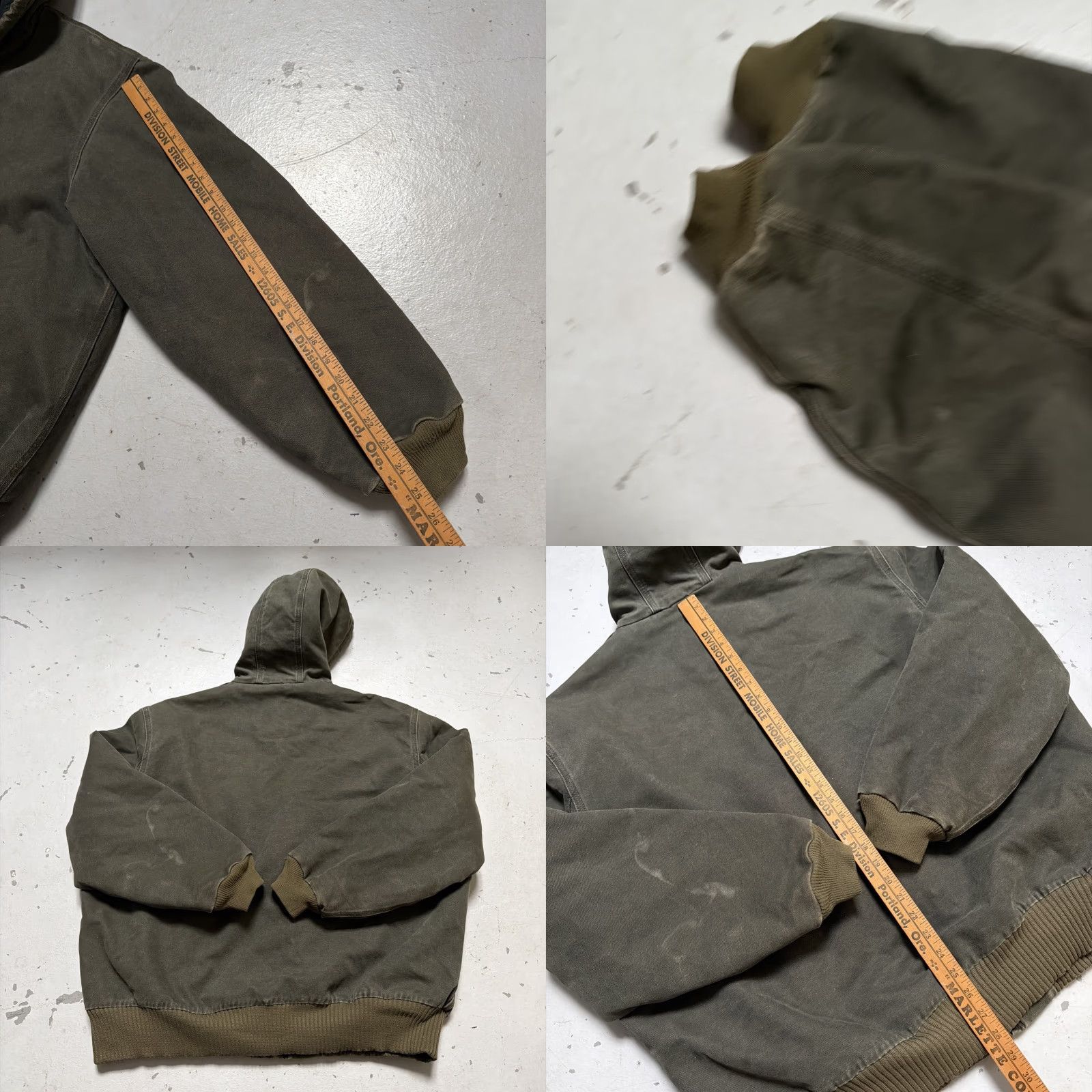 Carhartt VINTAGE Carhartt J130 MOS Green Hooded Canvas Quilted Lined Work Jacket XL Size US XL / EU 56 / 4 - 8 Thumbnail